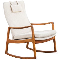 Rocking Chair by Ole Wanscher for France and Son, 1960s
