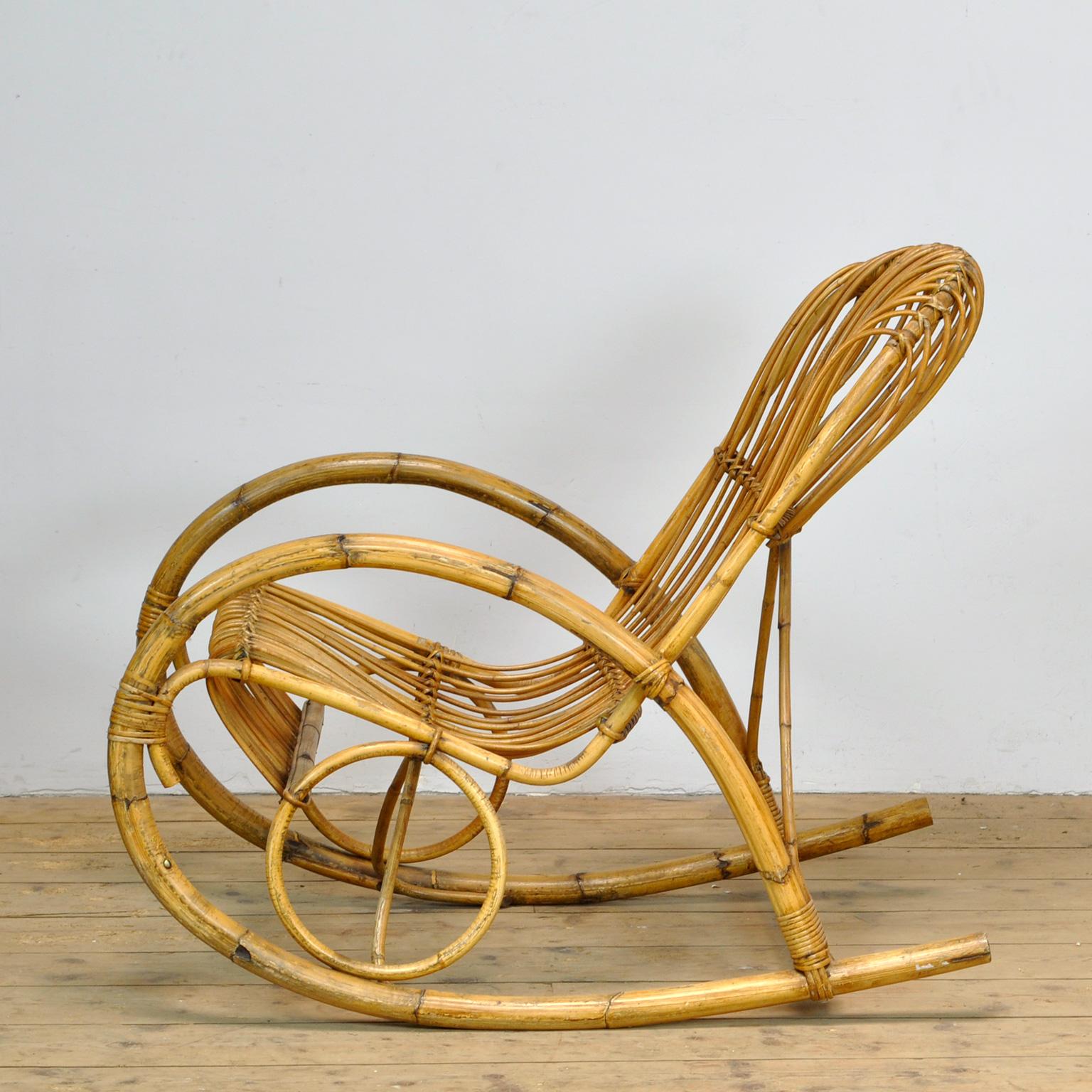 Rocking Chair by Rohé Noordwolde, 1960s In Good Condition For Sale In Amsterdam, Noord Holland