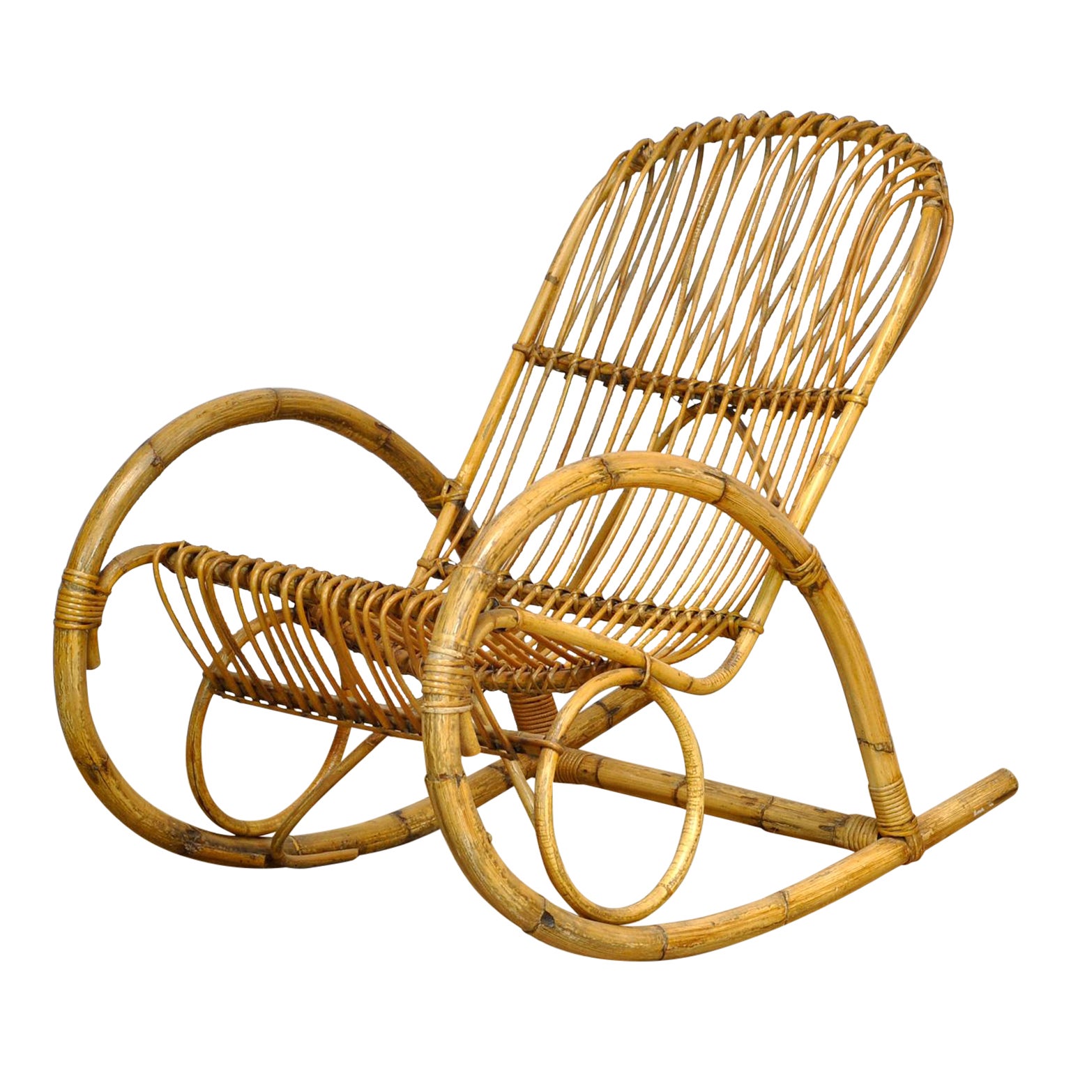 Fauteuil à bascule de Rohé Noordwolde, années 1960