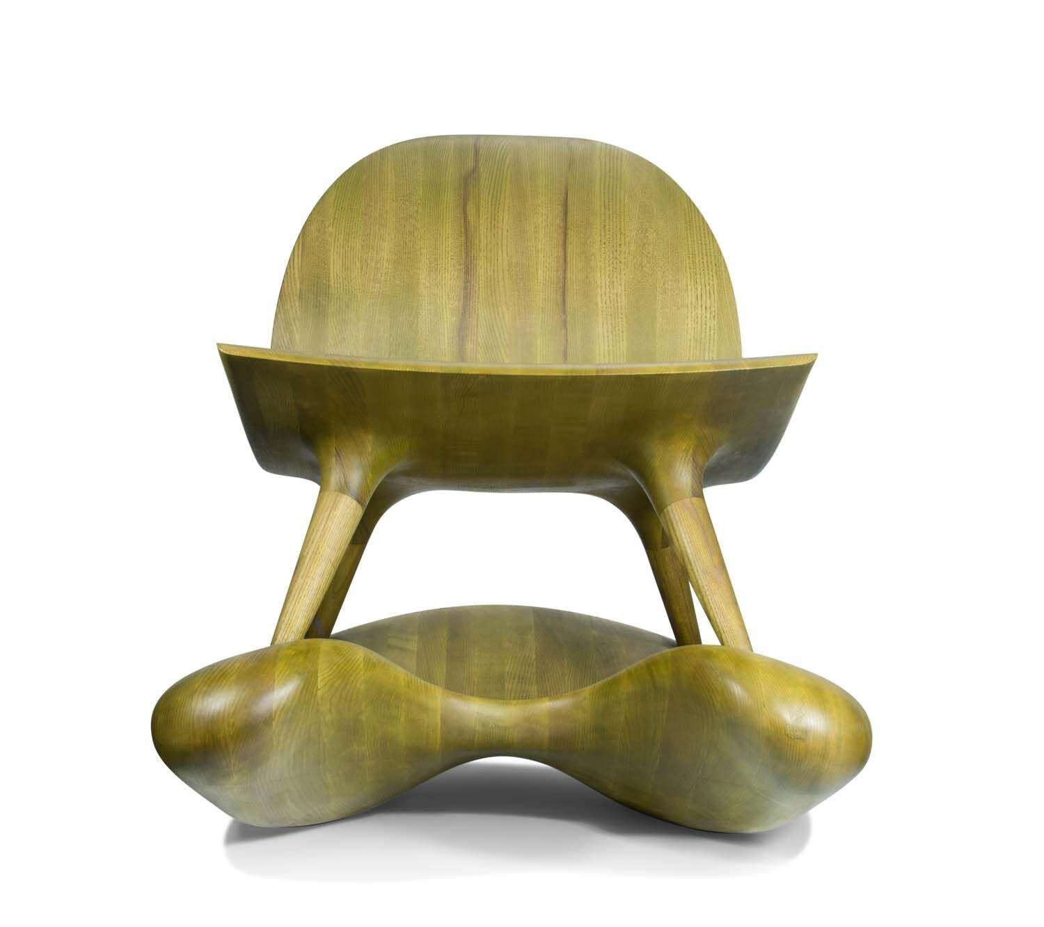 „Rocking Chair“ aus der Cursive Kollektion von Studio  Der Künstler Adam Zimmerman. (amerikanisch)