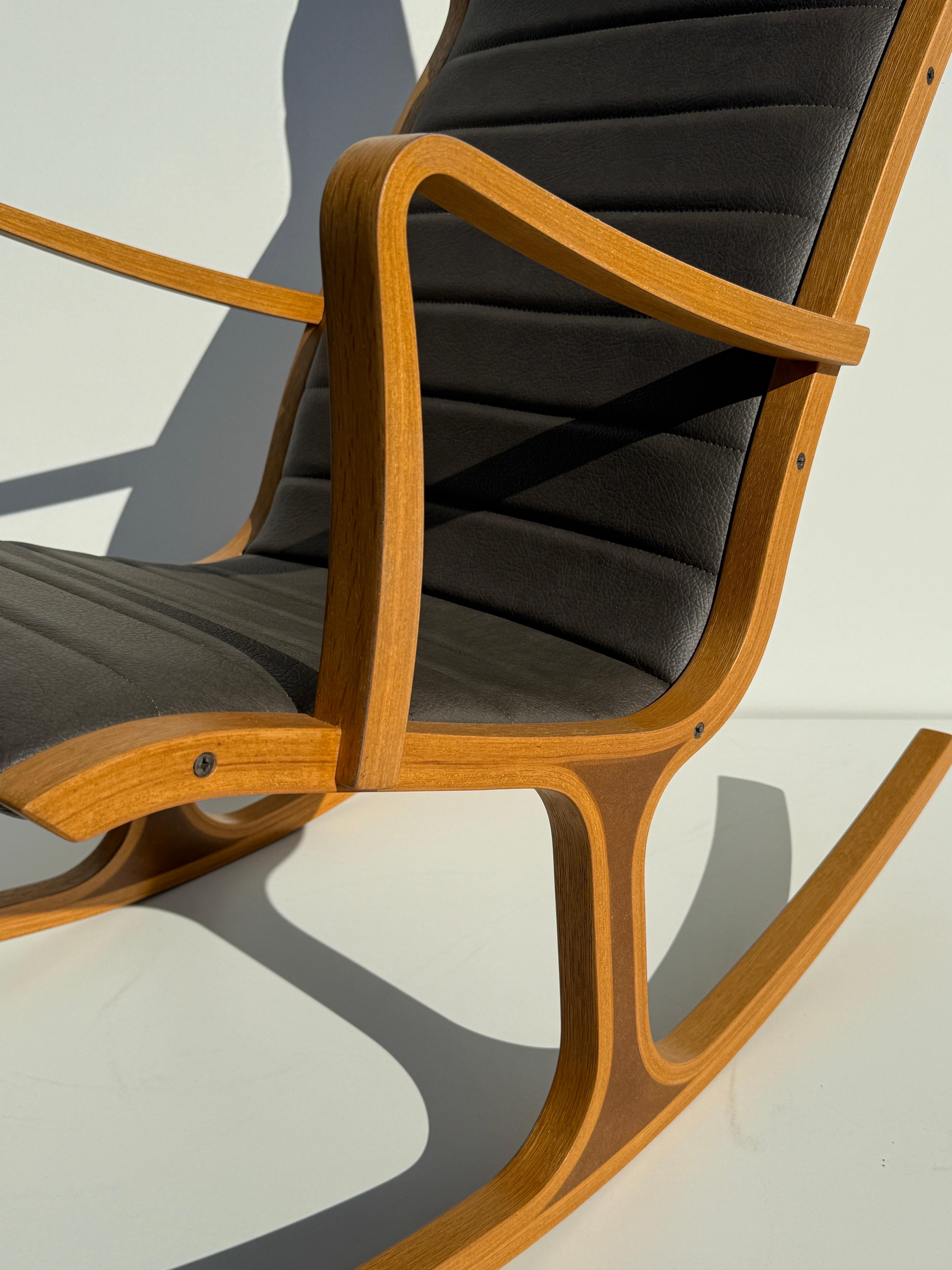 Rocking Chair by Tendo Mokko Japan For Sale 5