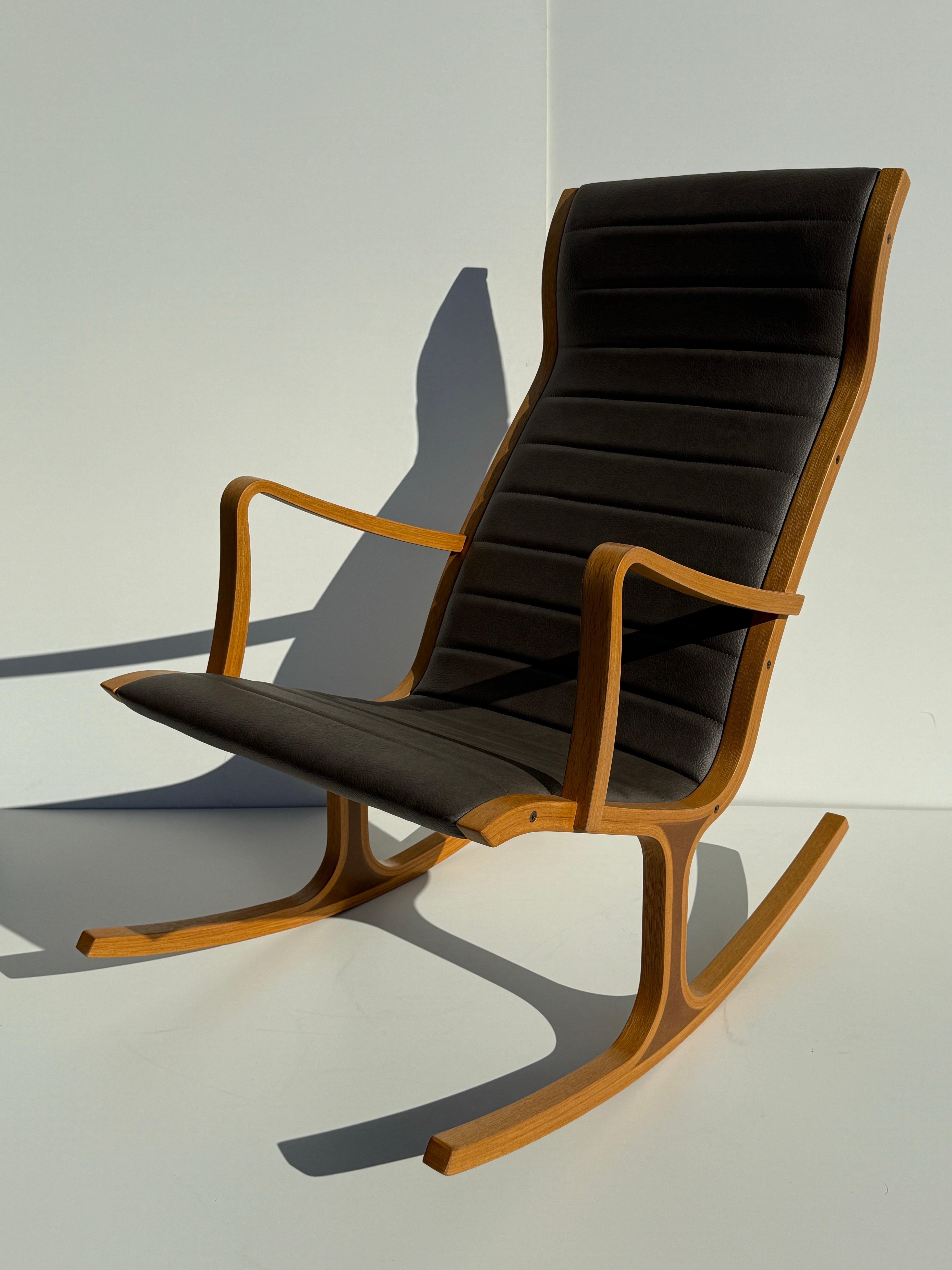 Rocking Chair by Tendo Mokko Japan For Sale 7