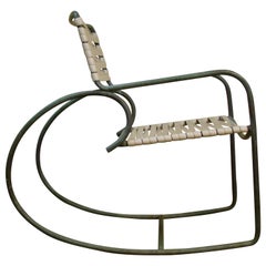 Rocking Chair by Walter Lamb for Brown Jordan in Bronze Tubing