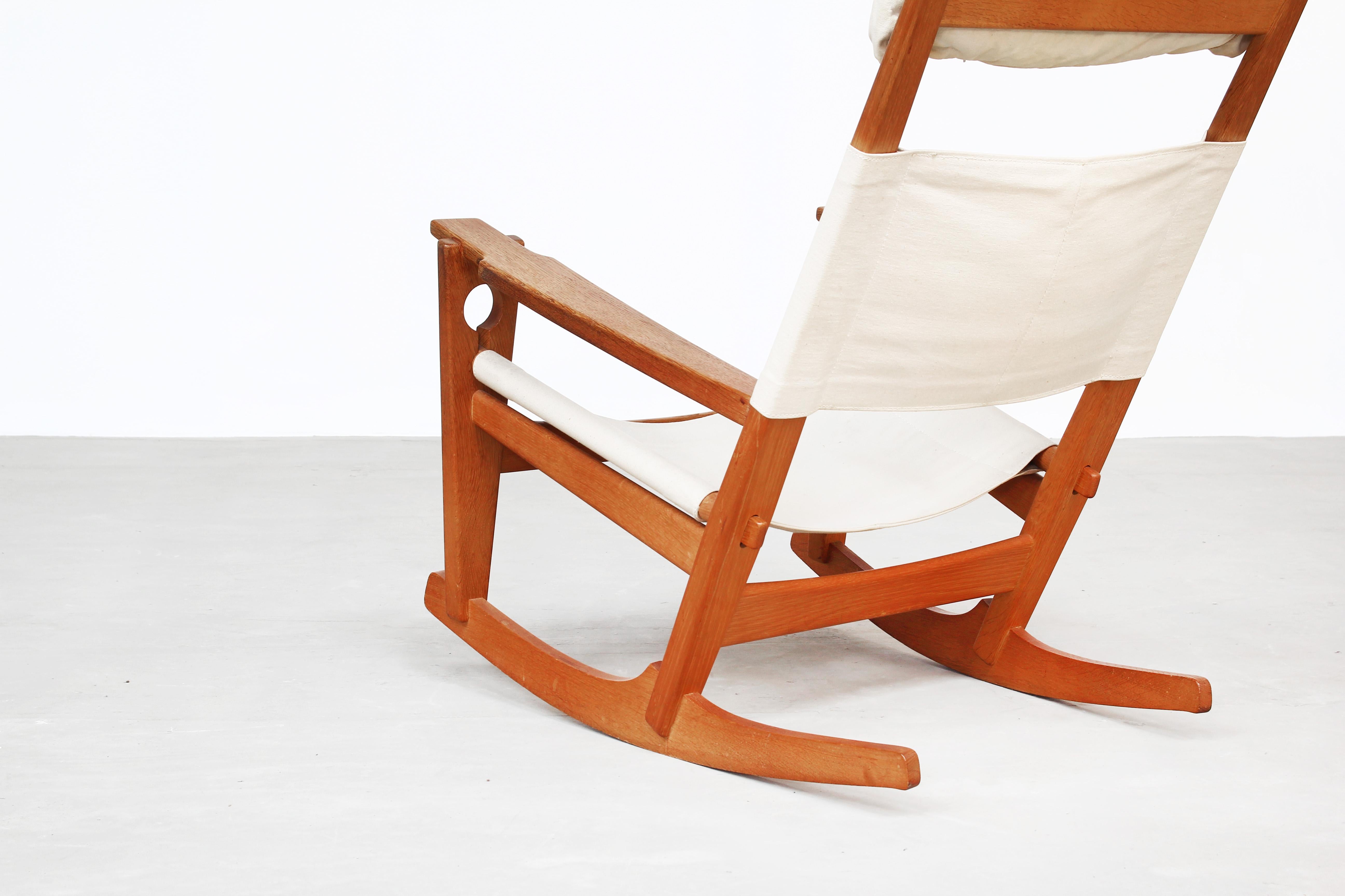 Danish Rocking Chair Designed by Hans J. Wegner for Getama, Denmark, 1960 1