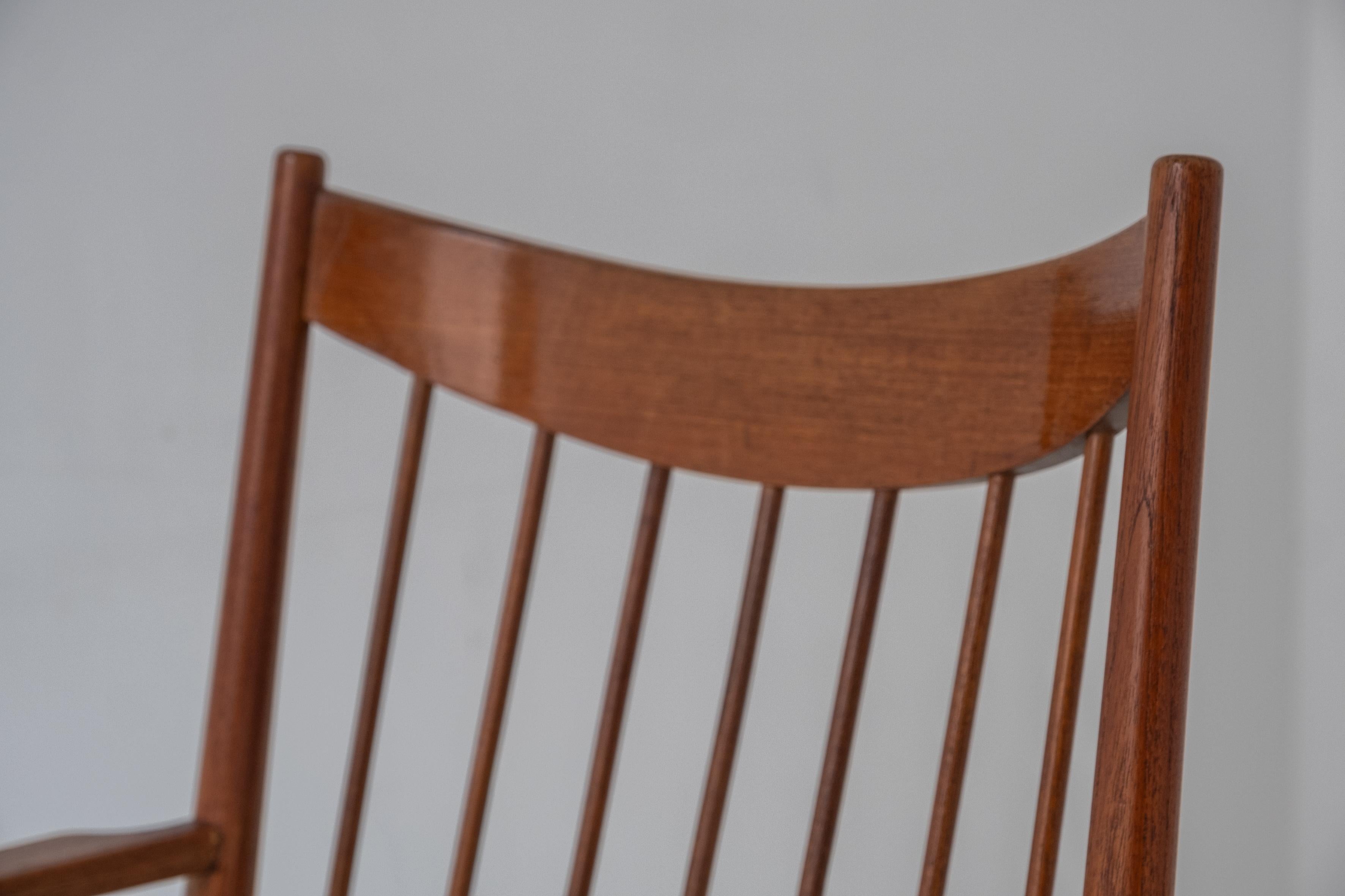 Rocking chair designed by Helge Sibast for Sibast, Denmark 1960s. 4