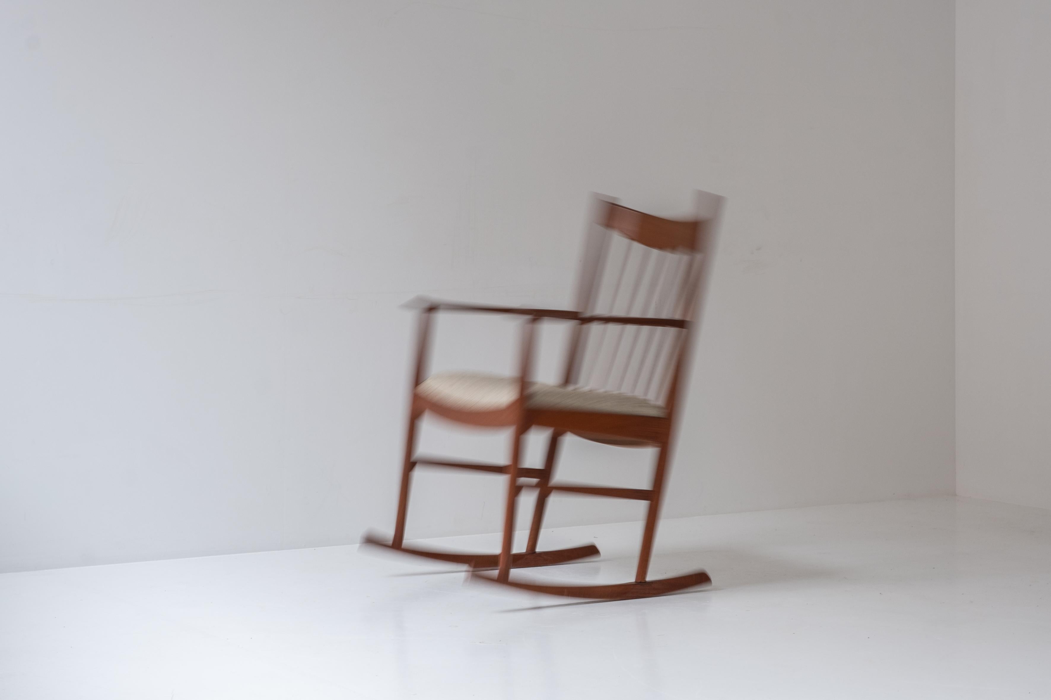 Rocking chair designed by Helge Sibast for Sibast, Denmark 1960s. 8