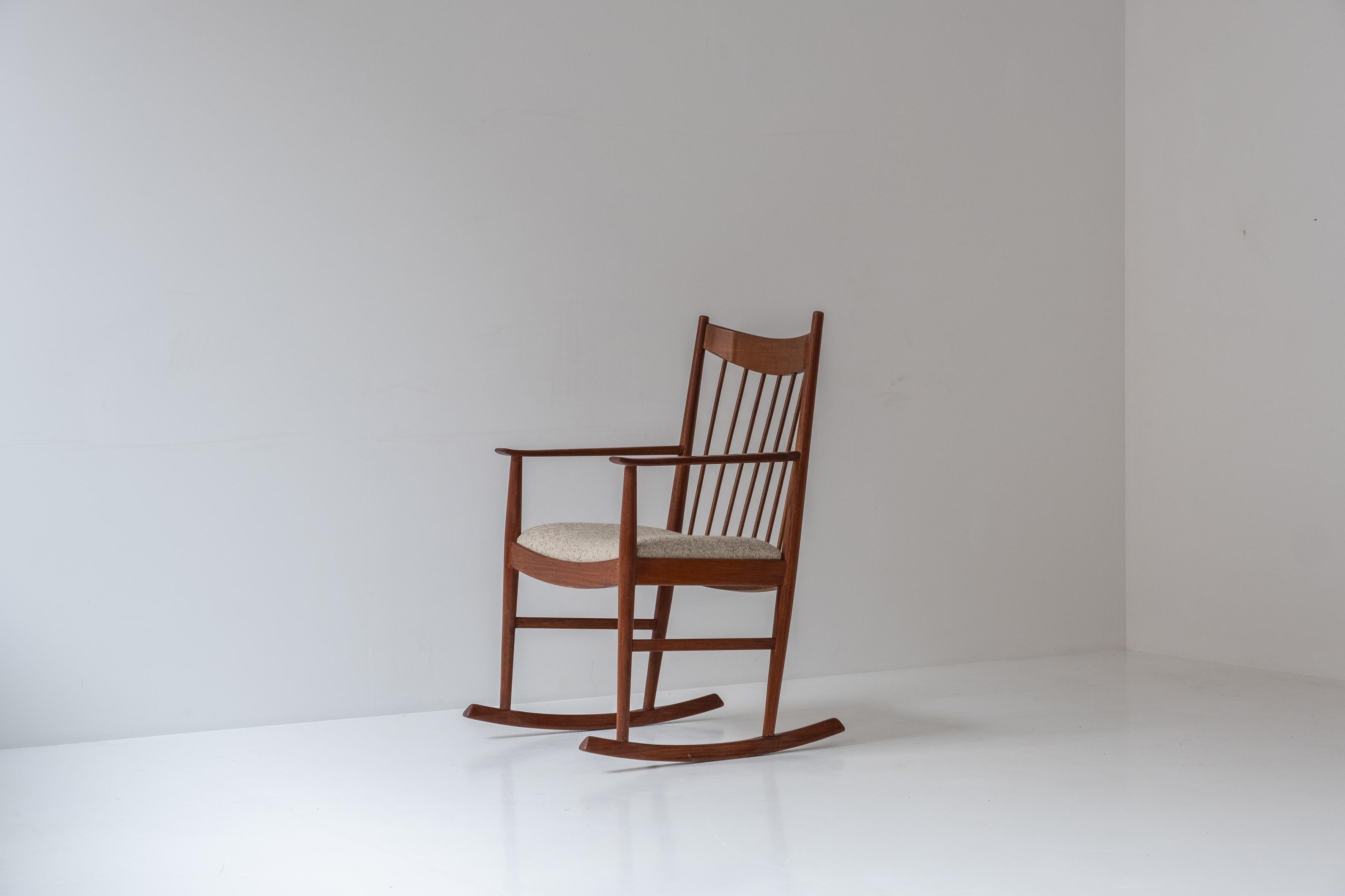 Danish Rocking chair designed by Helge Sibast for Sibast, Denmark 1960s.