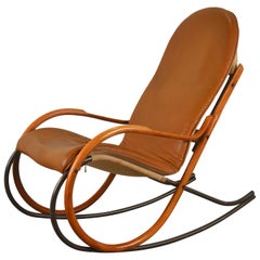 Rocking Chair Designed by Paul Tuttle, Strässle, Switzerland, 1970s