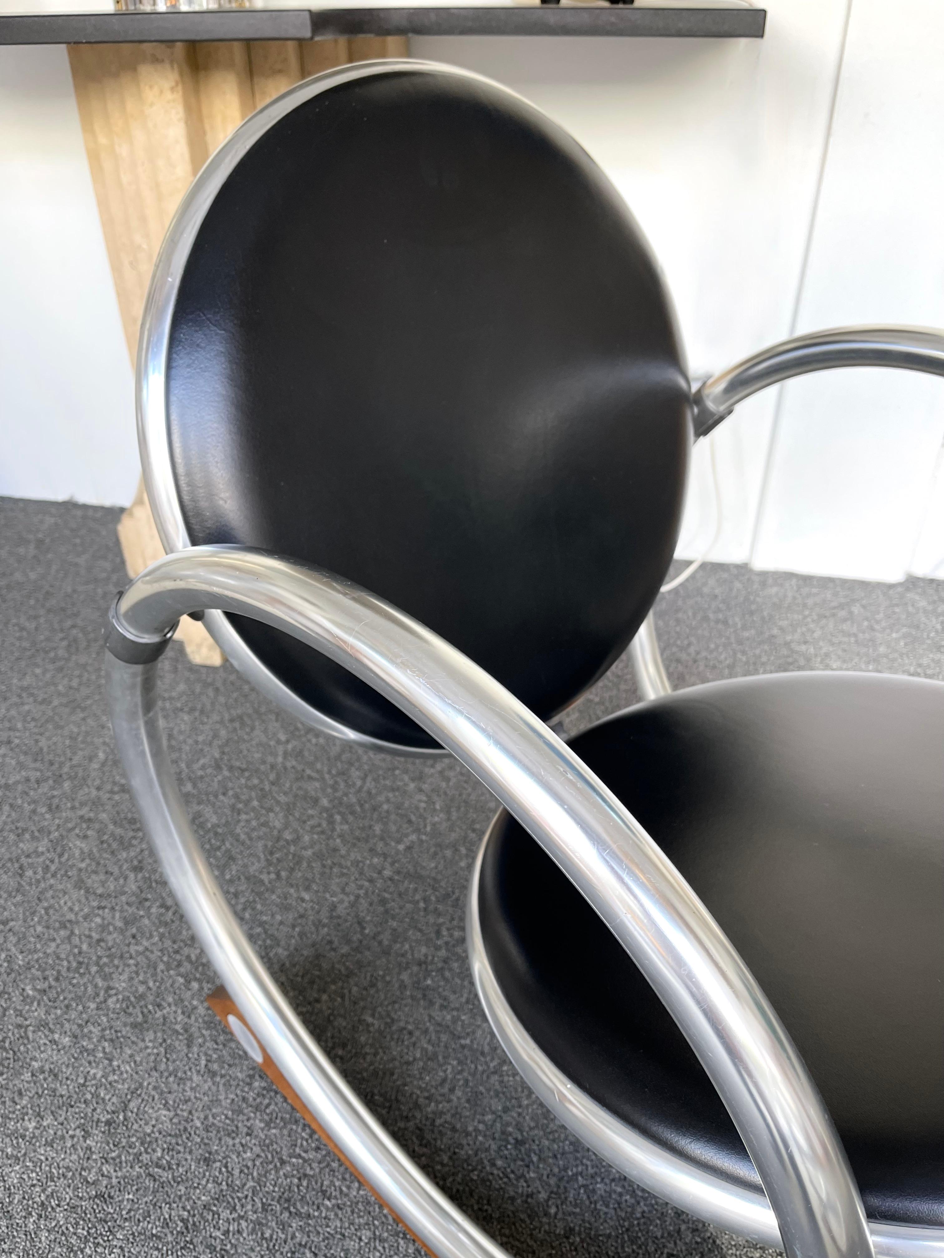 Sedia a dondolo Dondolo di Verner Panton per Ycami, Italia, anni '90 in vendita 6