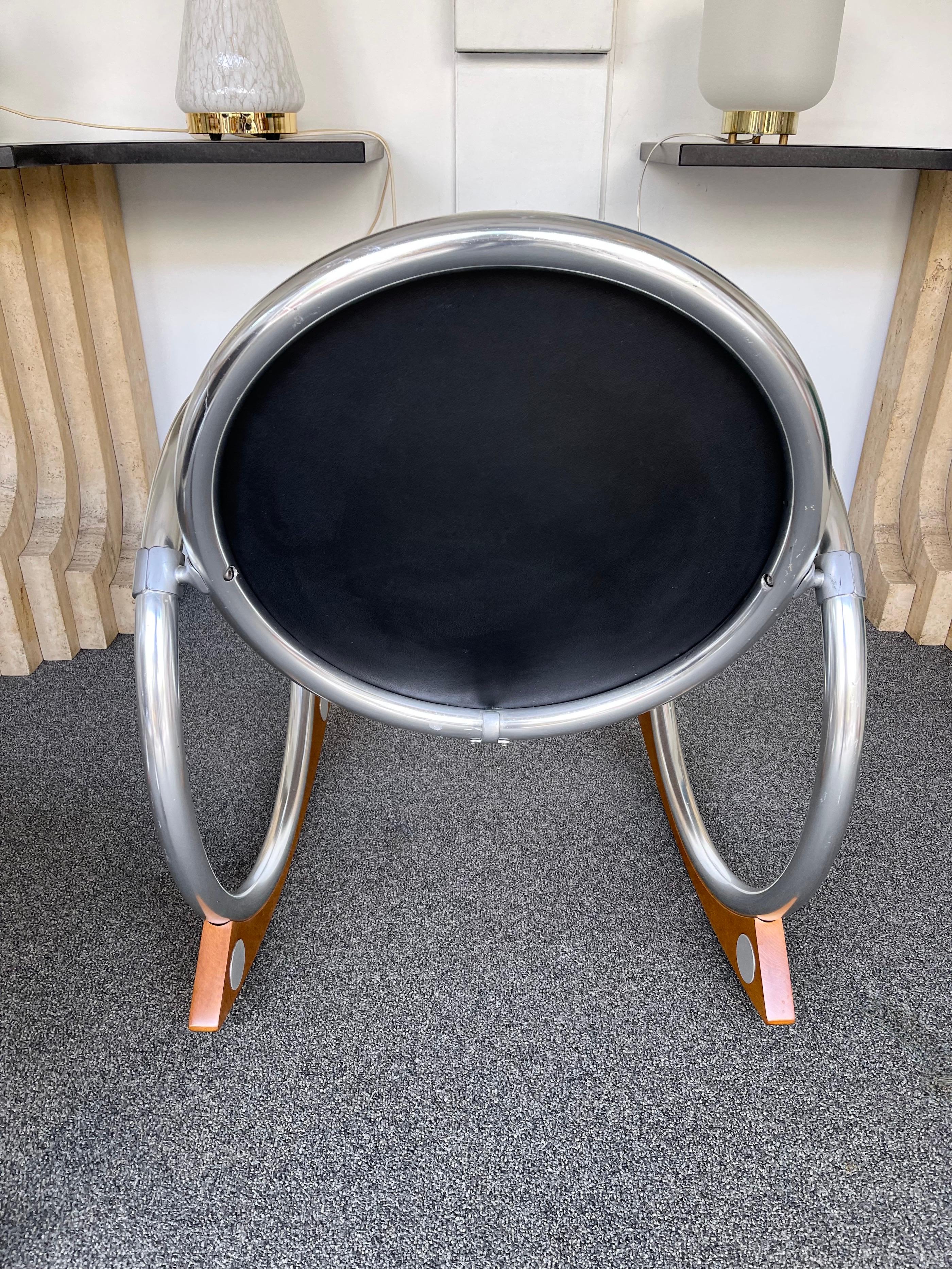 Sedia a dondolo Dondolo di Verner Panton per Ycami, Italia, anni '90 in vendita 2
