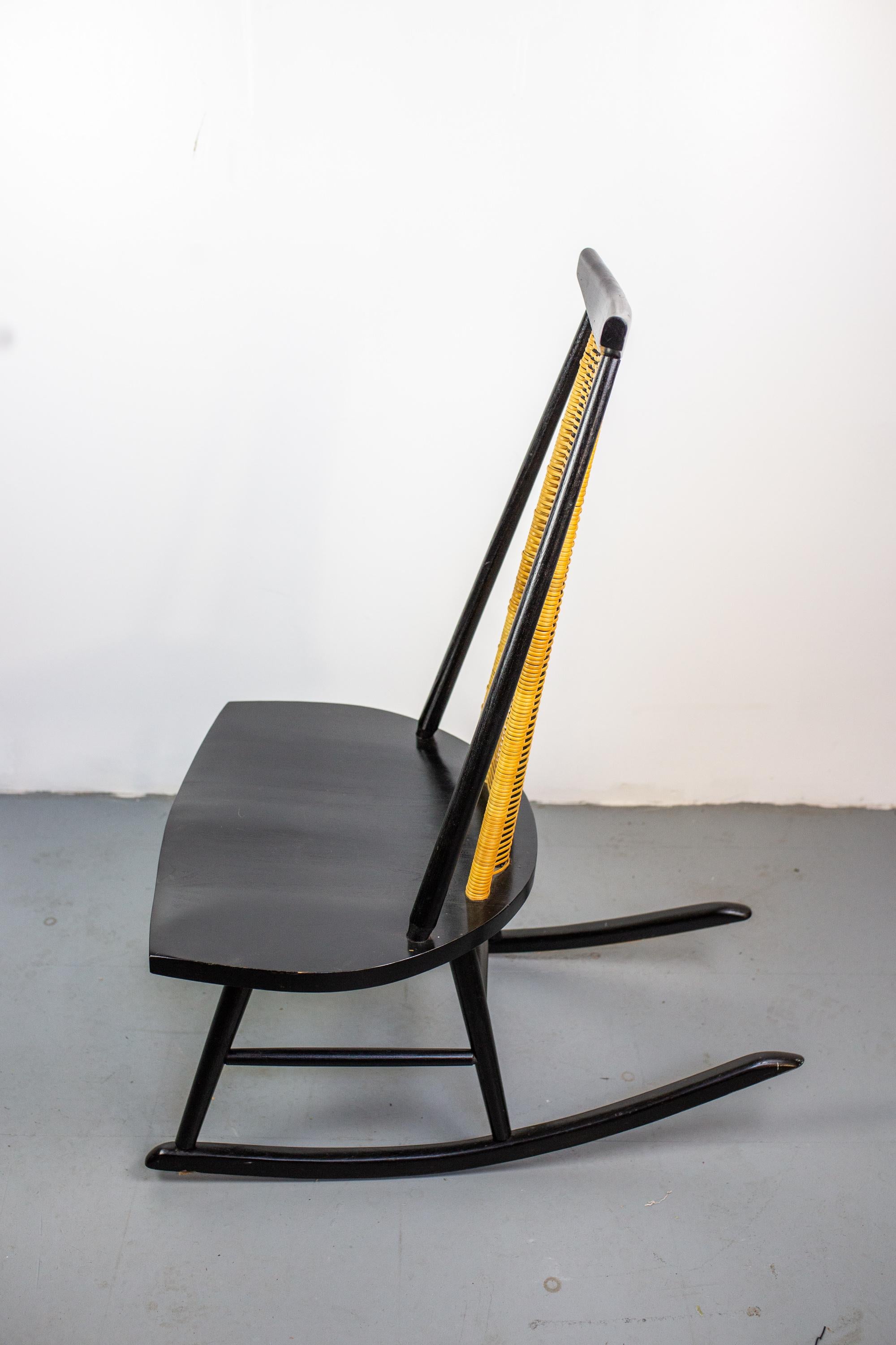 Finnish Rocking Chair Dr. No by Ilmari Tapiovaara for Asko, Finland, 1960s