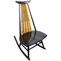 Rocking Chair Dr. No by Ilmari Tapiovaara for Asko, Finland, 1960s