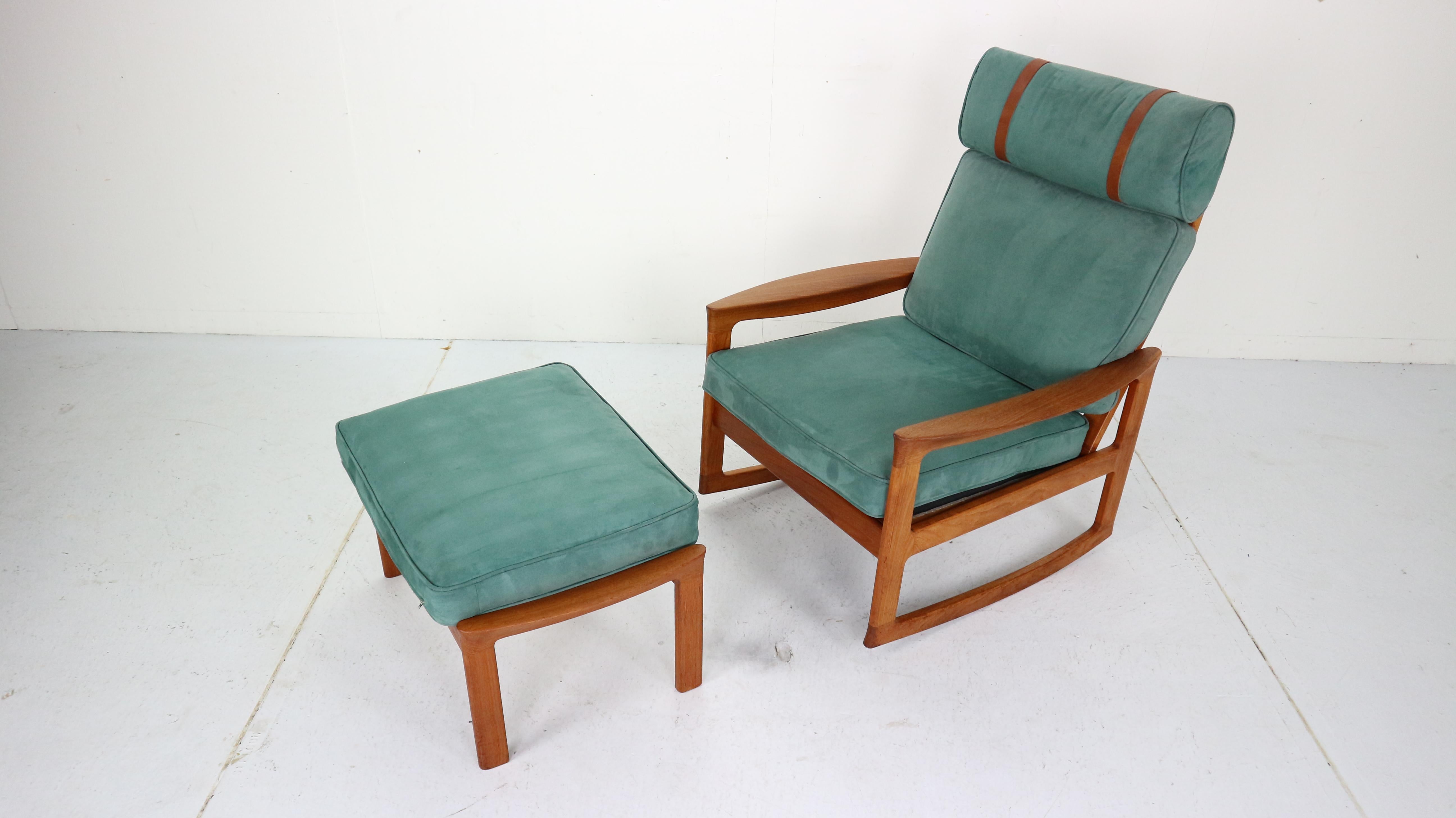 rocking chair and footstool