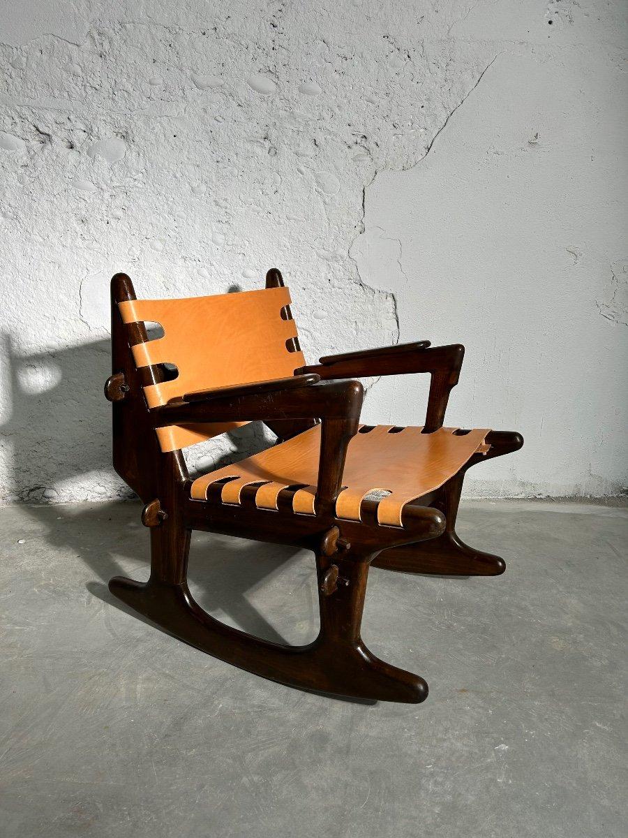Leather Rocking chair