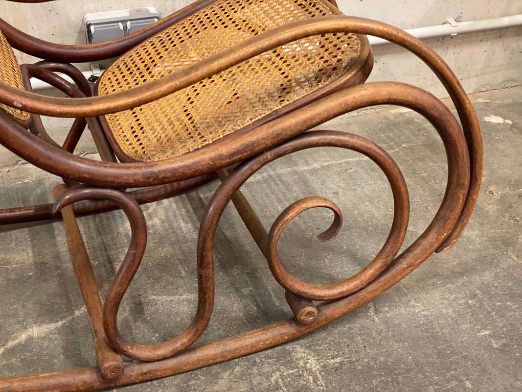 Art Nouveau Rocking Chair from Gebrüder Thonet Vienna GmbH