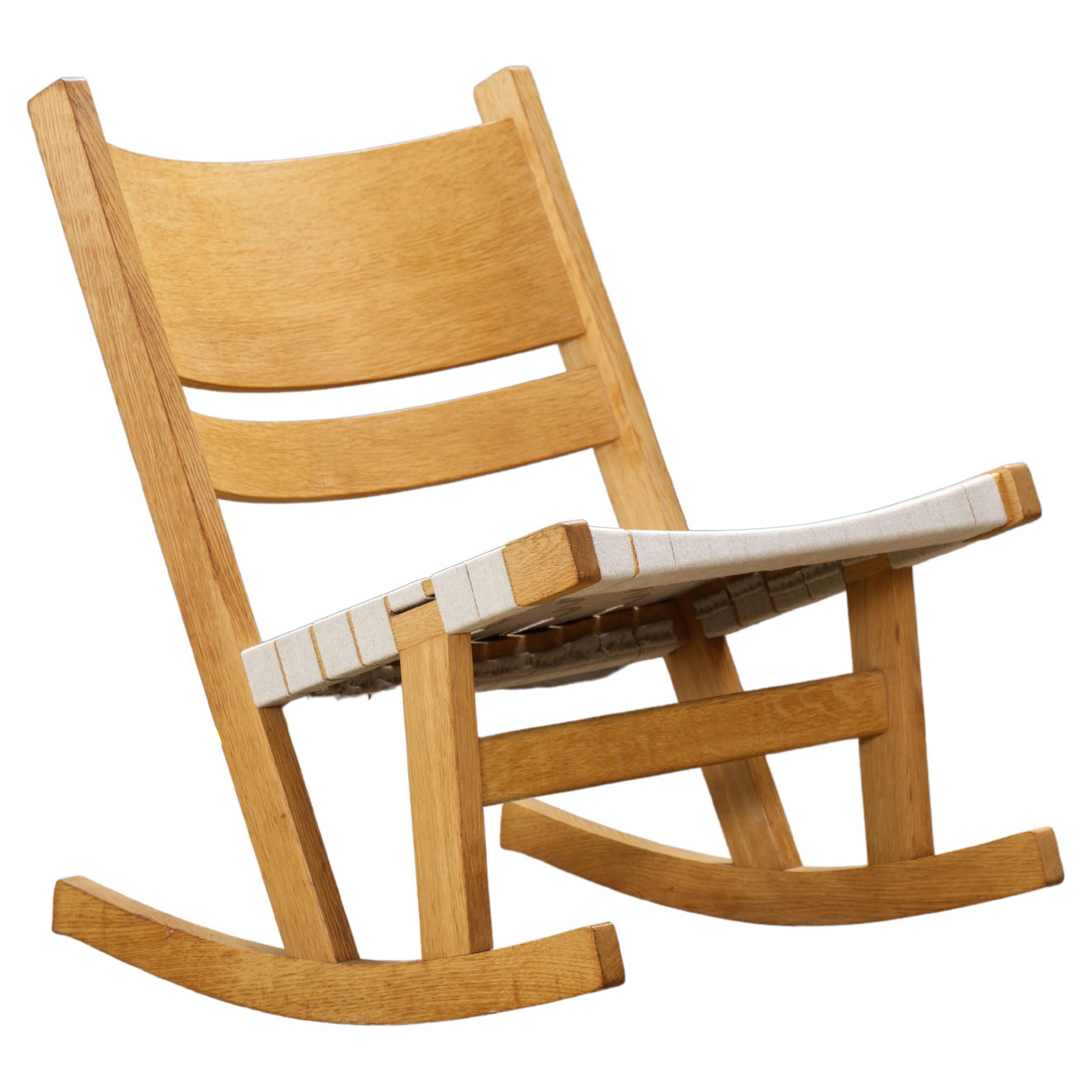 Rocking chair 'GE 674' by Hans wegner, Getame, 1970s For Sale