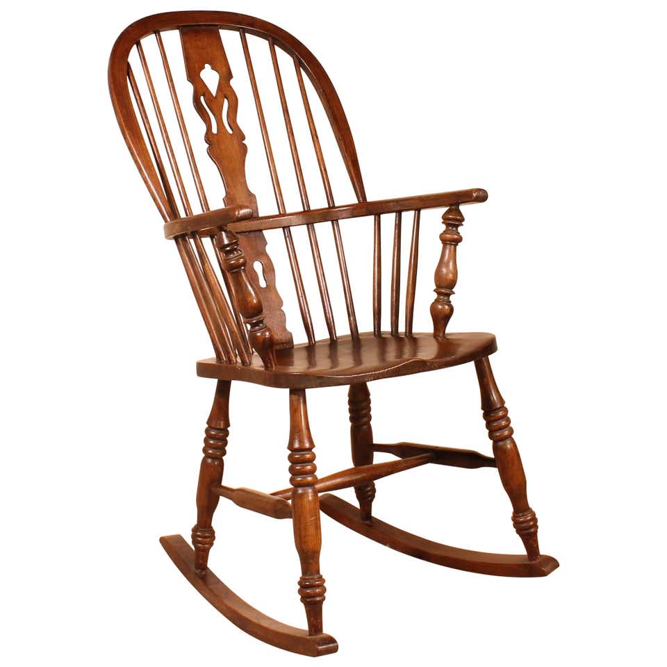 19th Century Victorian Platform Glider in Oak and Brass at 1stDibs ...