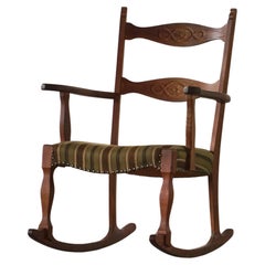 Rocking Chair in Oak, Danish Mid Century Modern, Henning Kjærnulf, 1960s