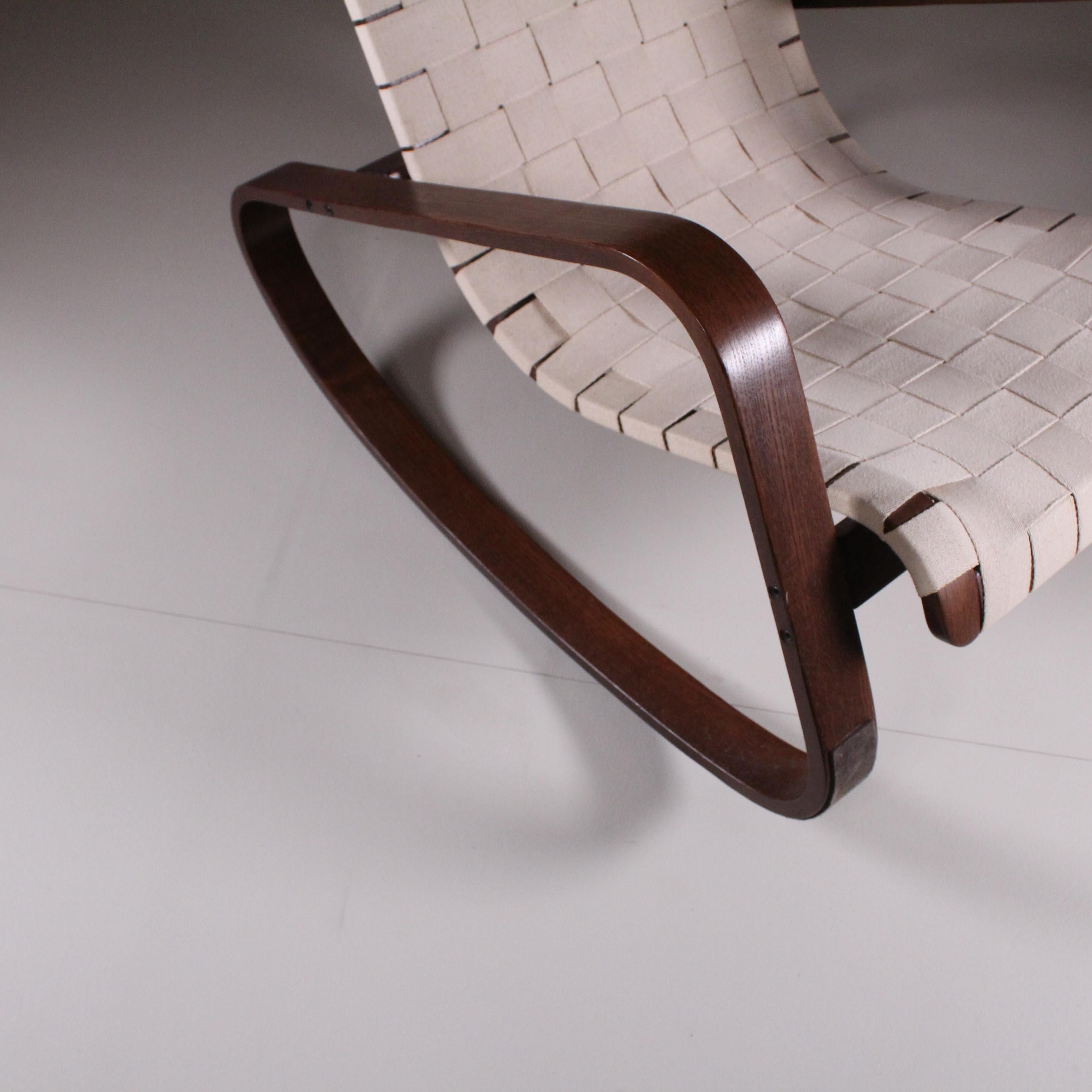Wood Rocking Chair, Luigi Crassewig For Sale