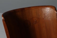 Rocking chair made in solid pine, Sweden 1970s