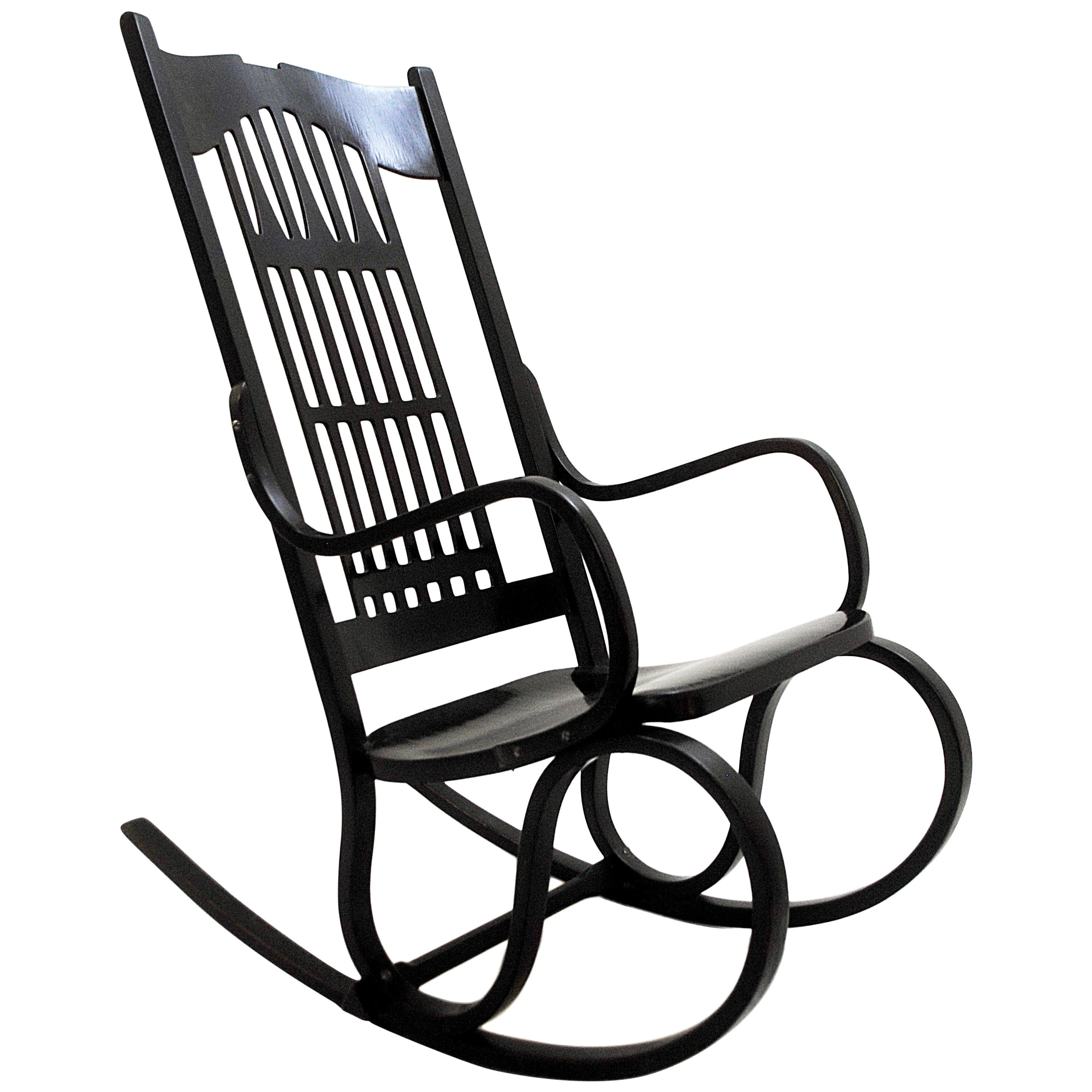 Rocking Chair Model No 824 by Gustav Siegel, Austria, 1905