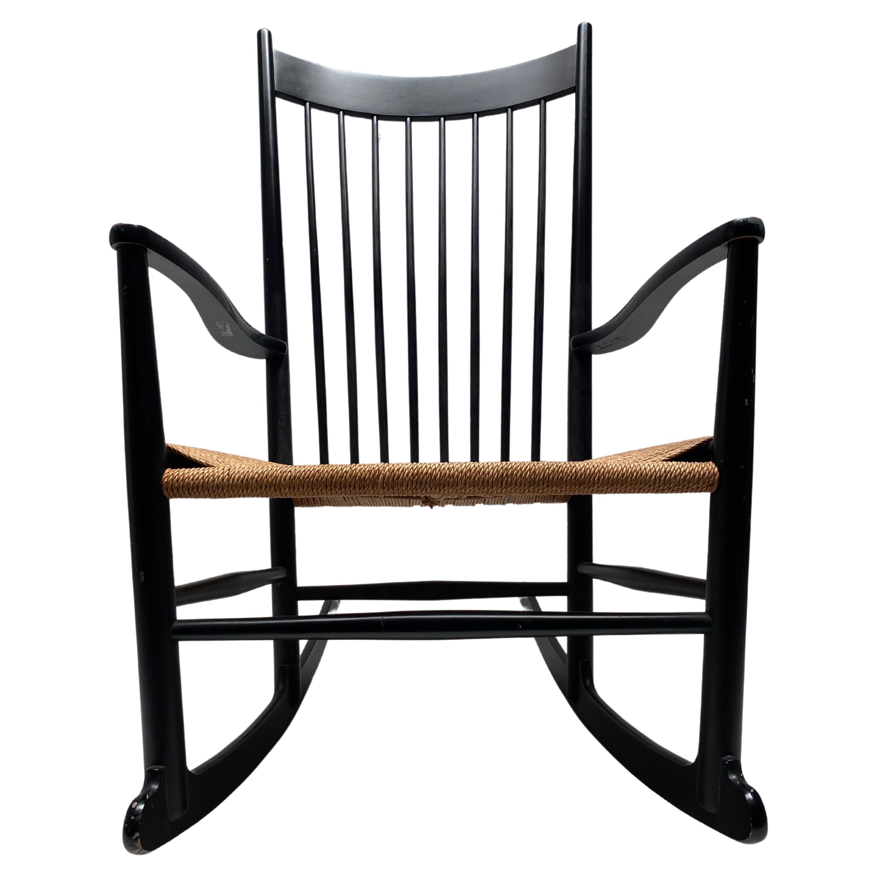 Rocking Chair Model No. J.16 by Hans Wegner for FDB Møbler, Denmark, 1950s 7
