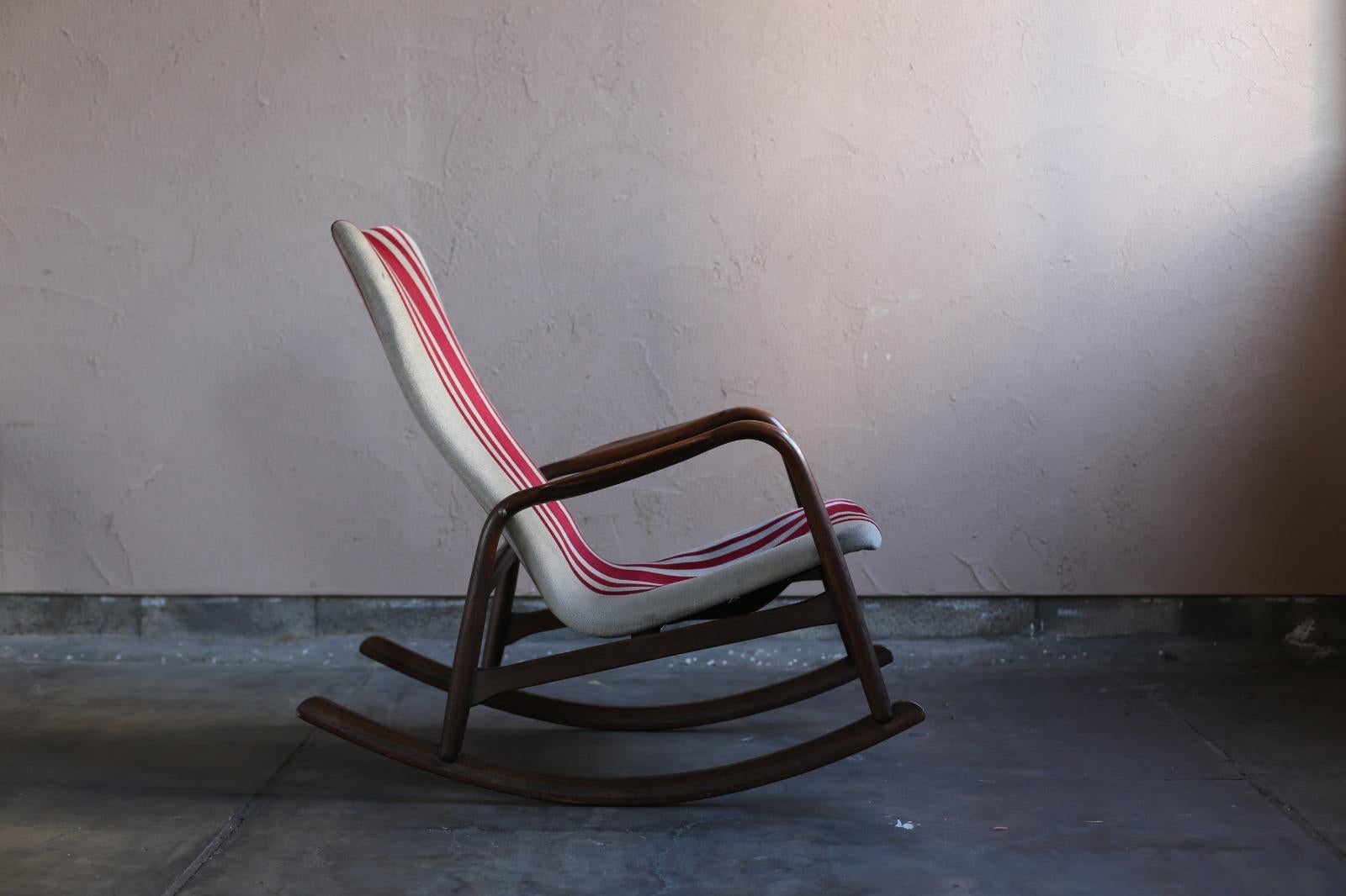 Mid-Century Modern Rocking Chair No.1 / Akita-mokko For Sale