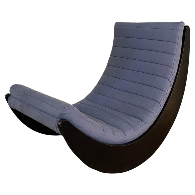 Rocking Chair, Relaxer, Verner Panton, 1970s, Rosenthal, Midcentury Armchair Vtg For Sale