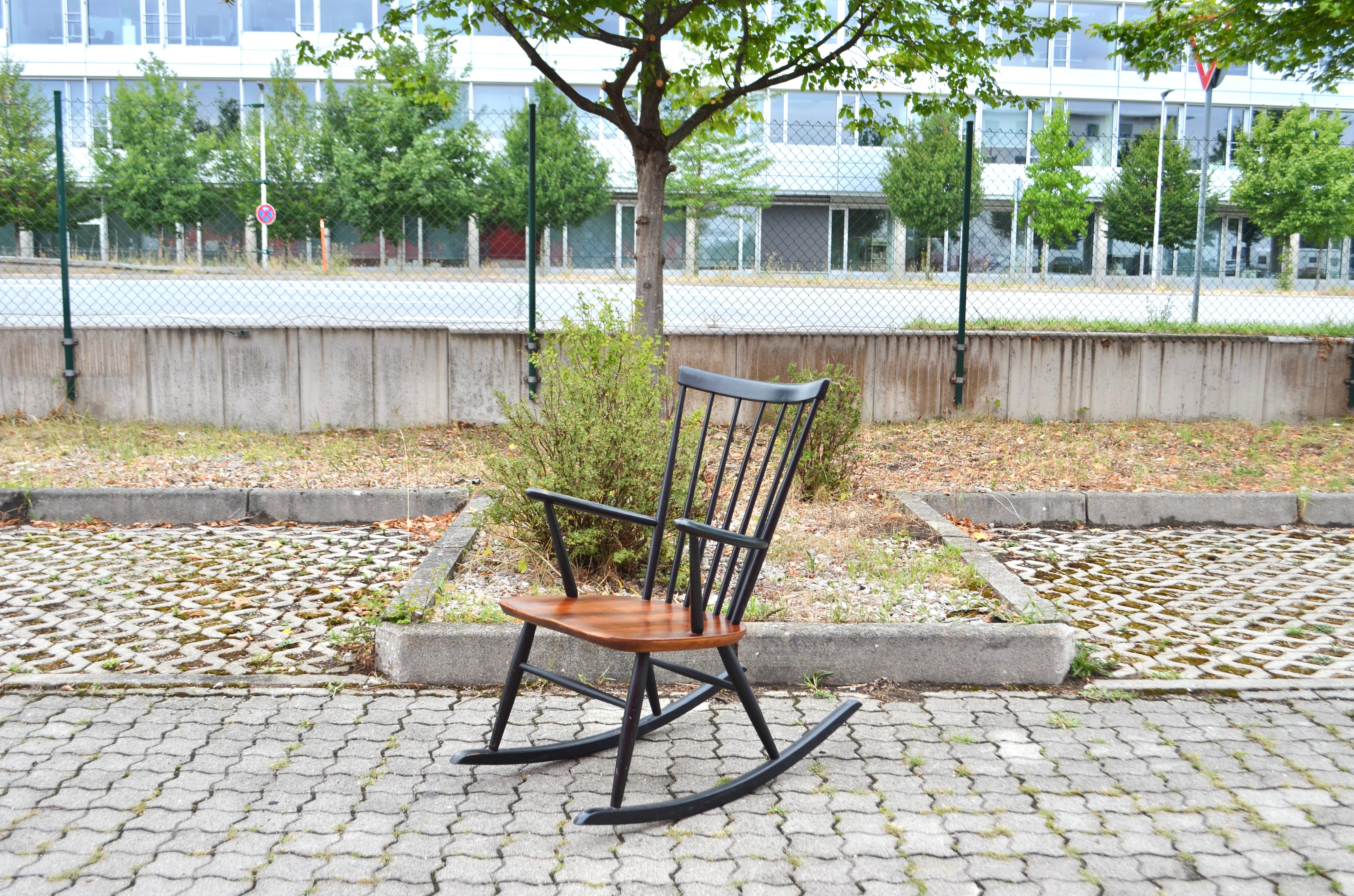 Rocking Chair Rocker Design by Sven Erik Fryklund by Hagafors For Sale 4