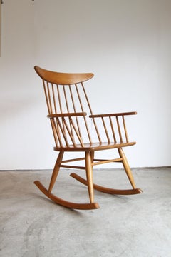 Rocking Chair Spindle Back Made by Conant Ball