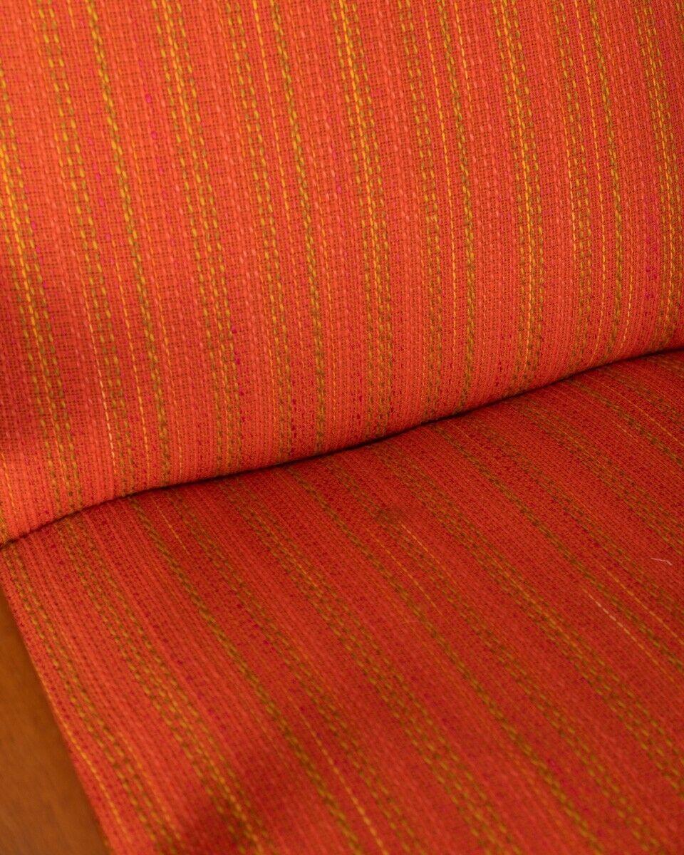 Rocking Chair, Vintage, 1960er Jahre, orangefarbenes dänisches Design im Angebot 5