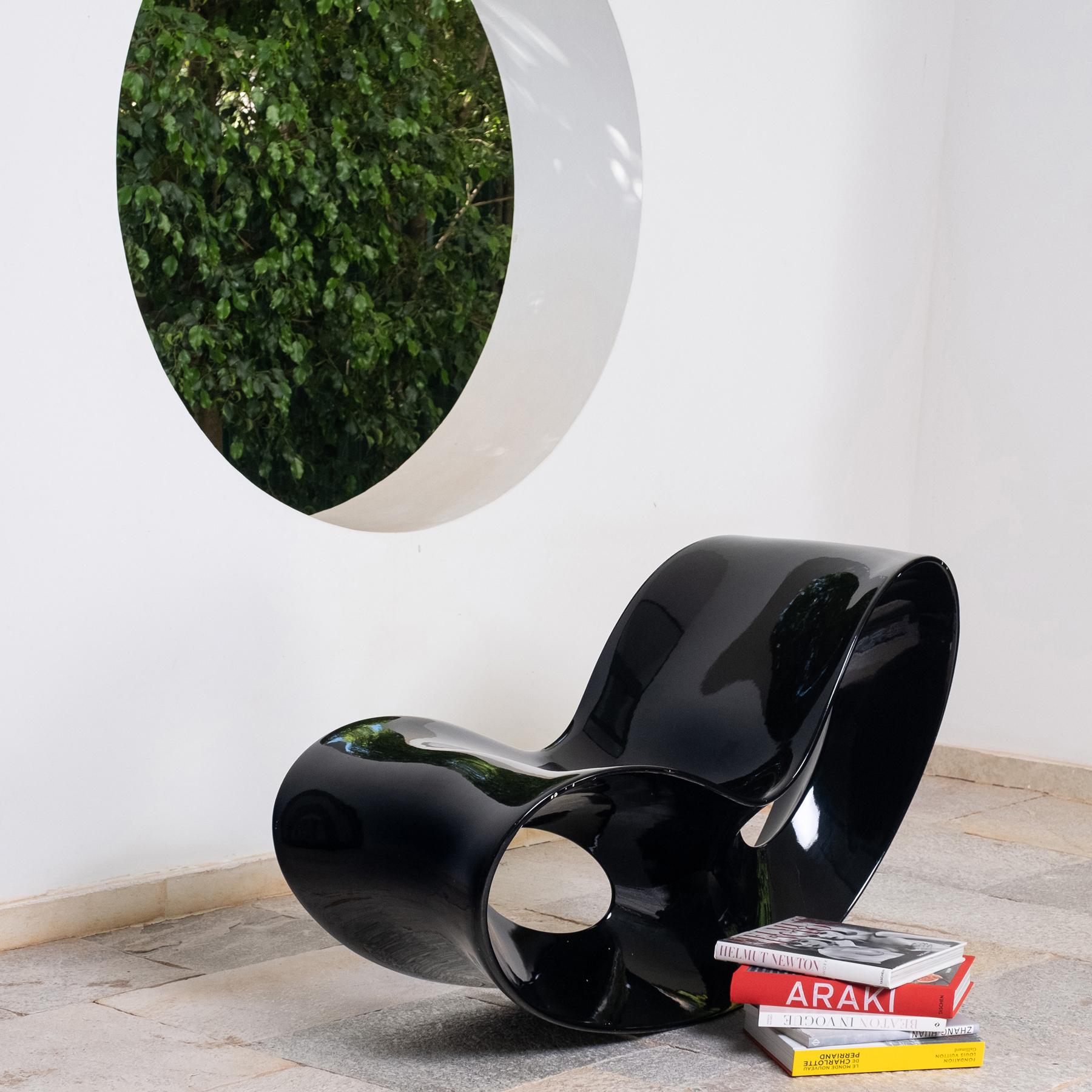 Plastic Rocking Chair Voido By Ron Arad for Magis, Italy 2006 For Sale
