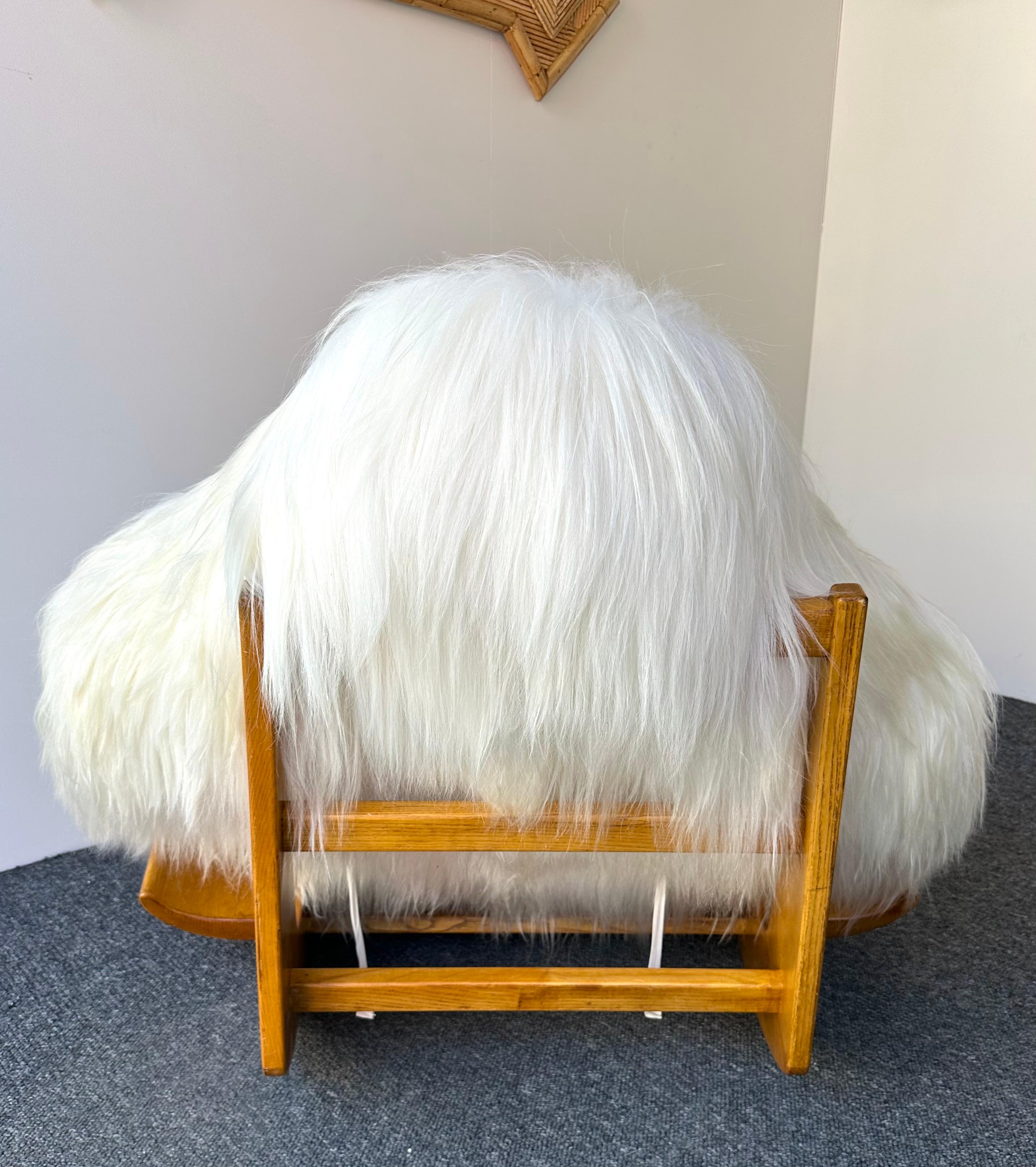 Sedia a dondolo Yeti di Mario Scheichenbauer per Elam, Italia, anni '60 in vendita 4