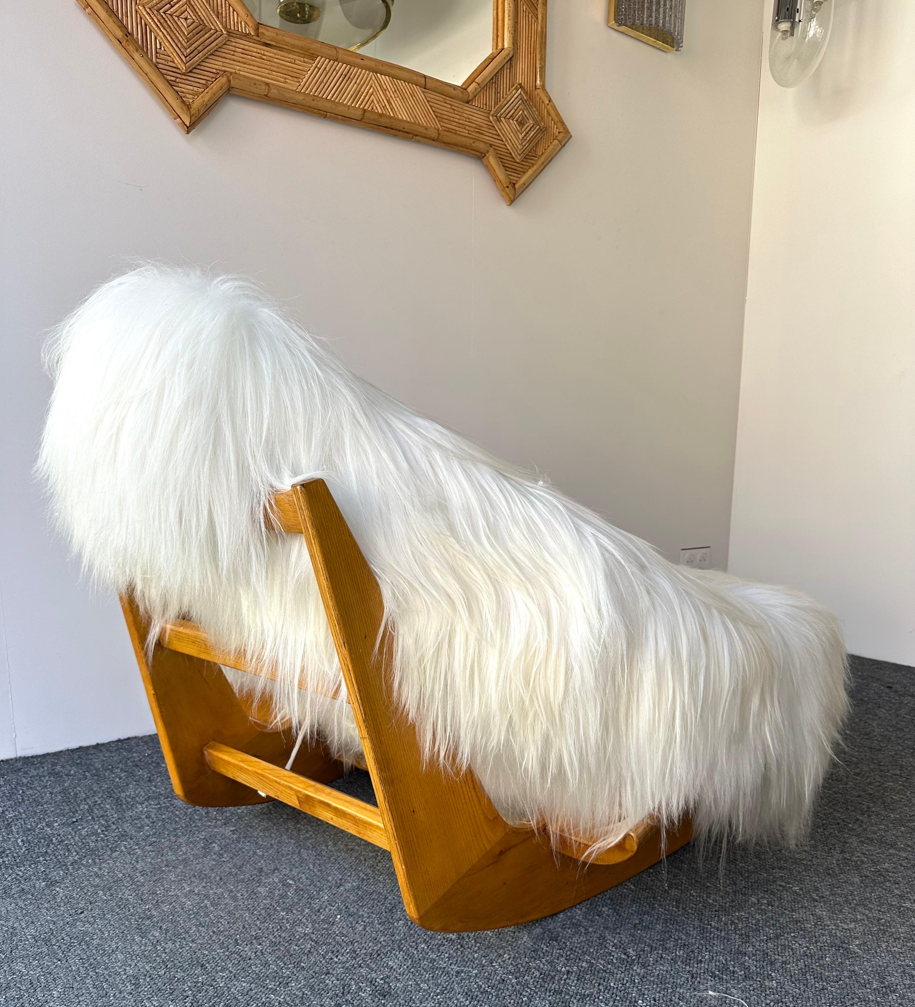 Sedia a dondolo Yeti di Mario Scheichenbauer per Elam, Italia, anni '60 In condizioni buone in vendita a SAINT-OUEN, FR