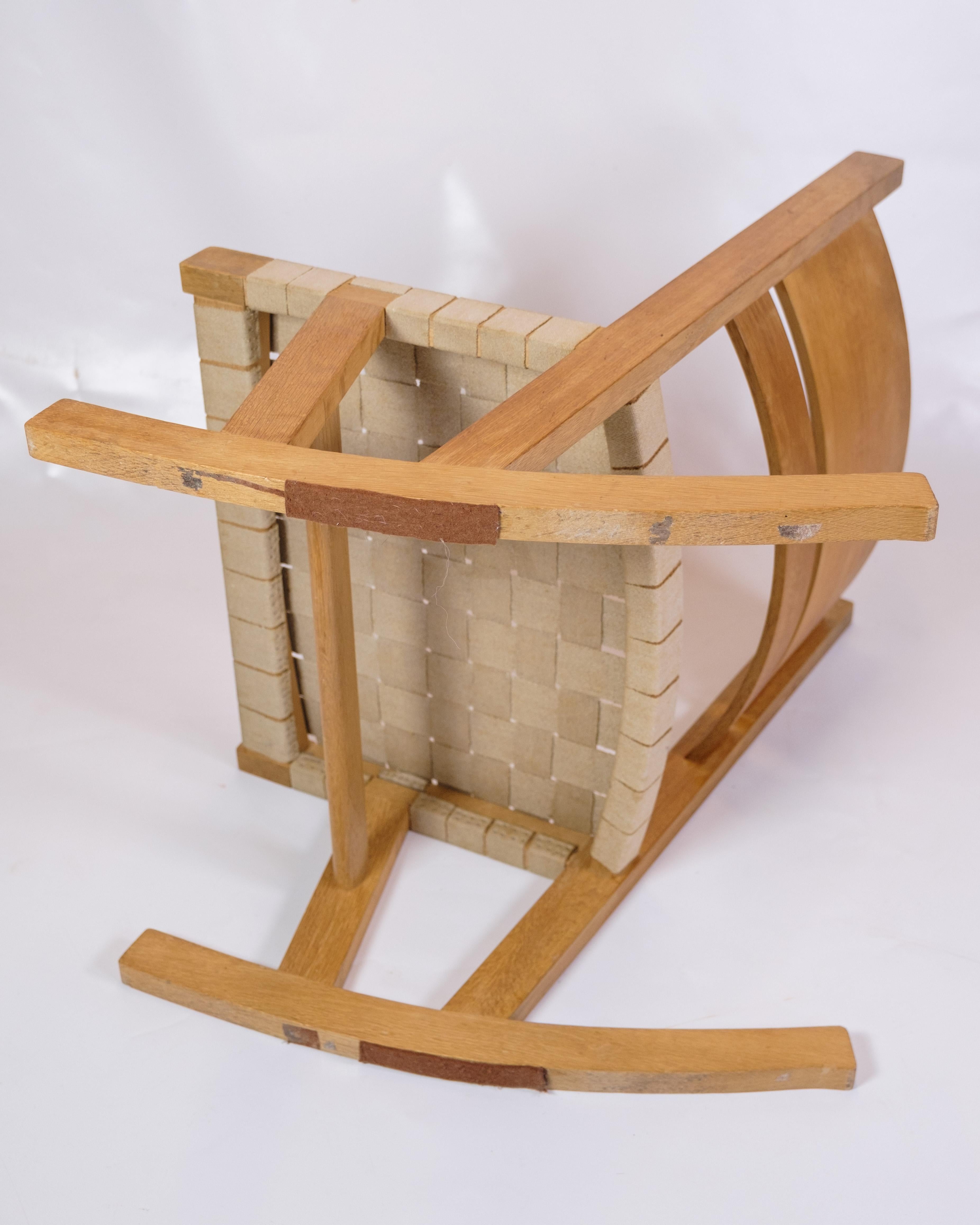 Mid-Century moderno Sedia a dondolo modello GE674 in Oak Oak di Hans J. Wegner per Getama in vendita
