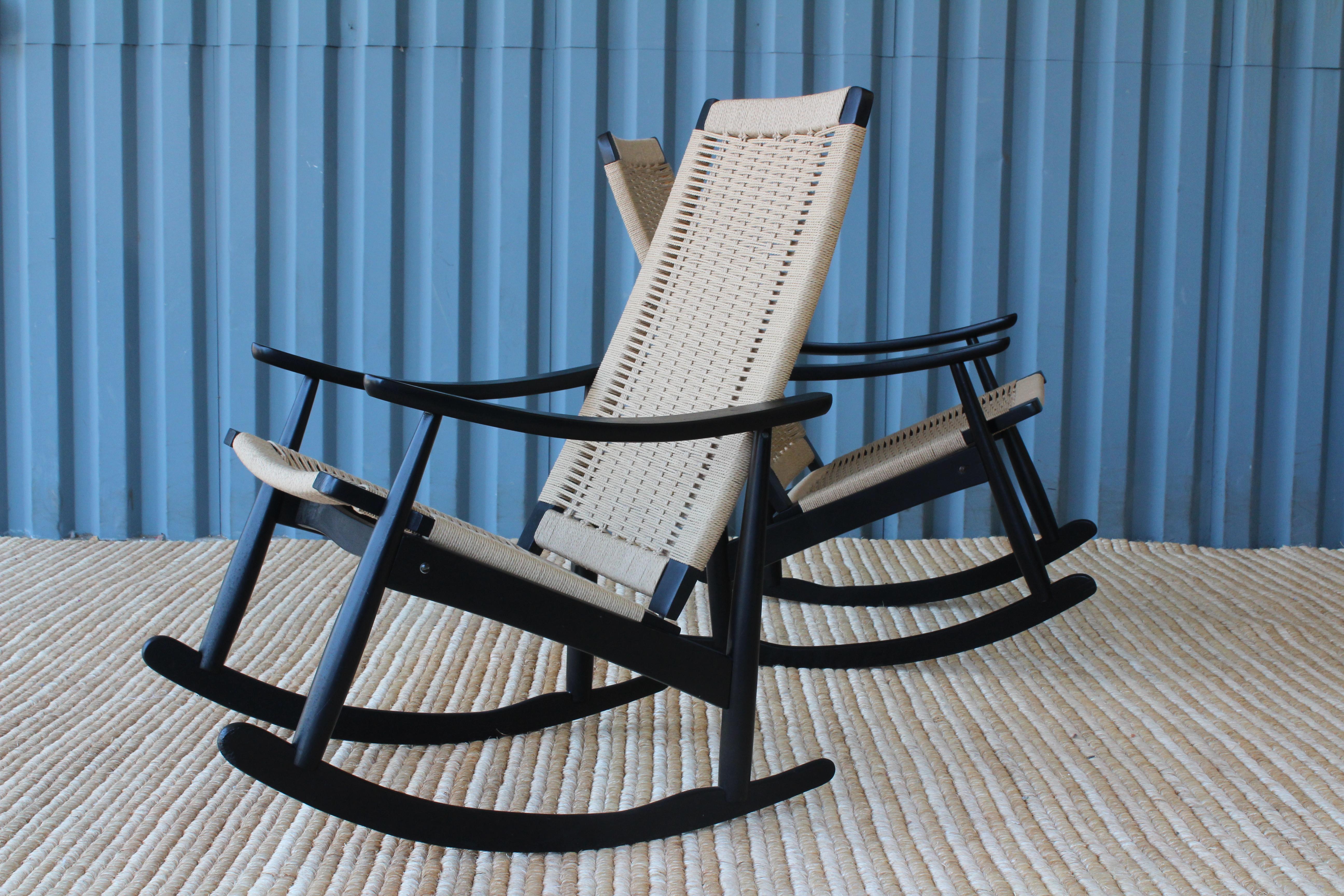 woven seat rocking chair
