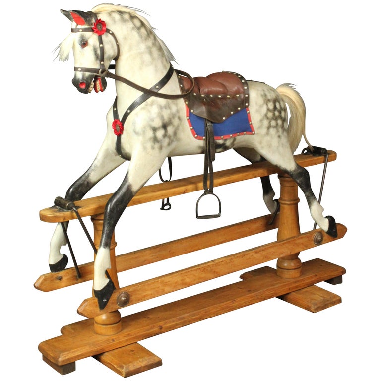 Rocking Horse by Lines at 1stDibs | vintage rocking horses, antique rocking  horse for sale