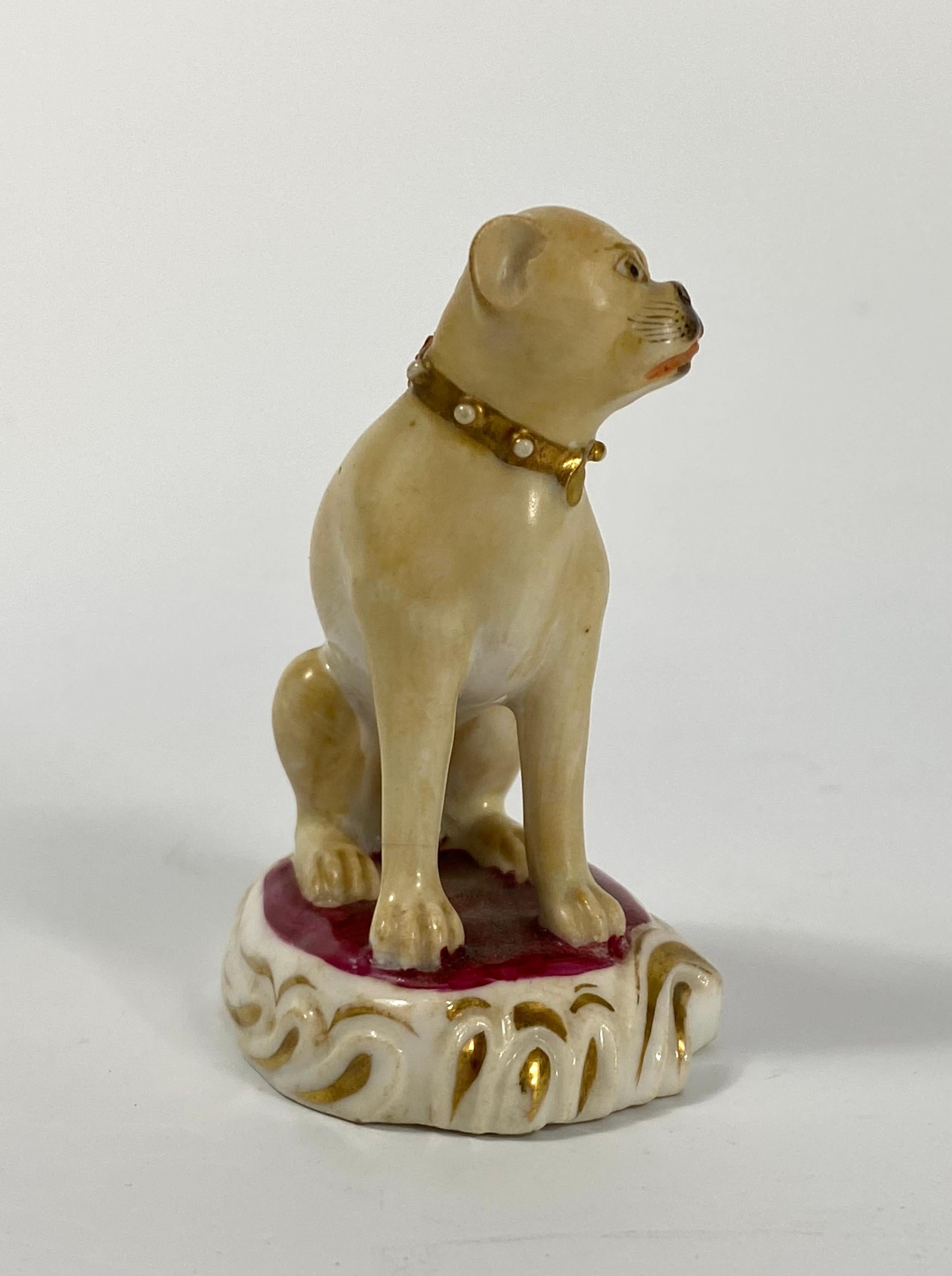 Rockingham Porcelain Pug Dog, C. 1835 5