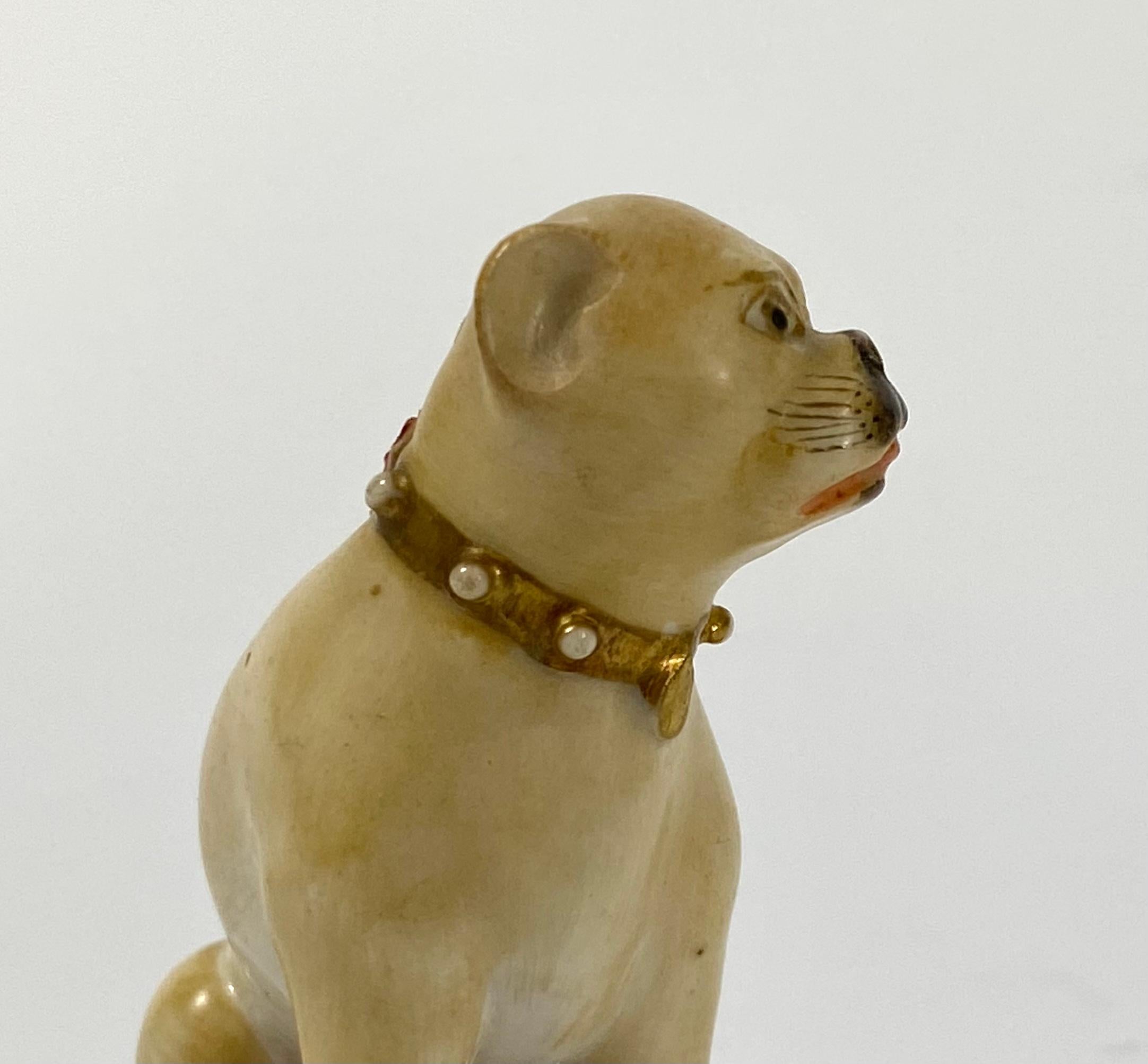 Rockingham Porcelain Pug Dog, C. 1835 2