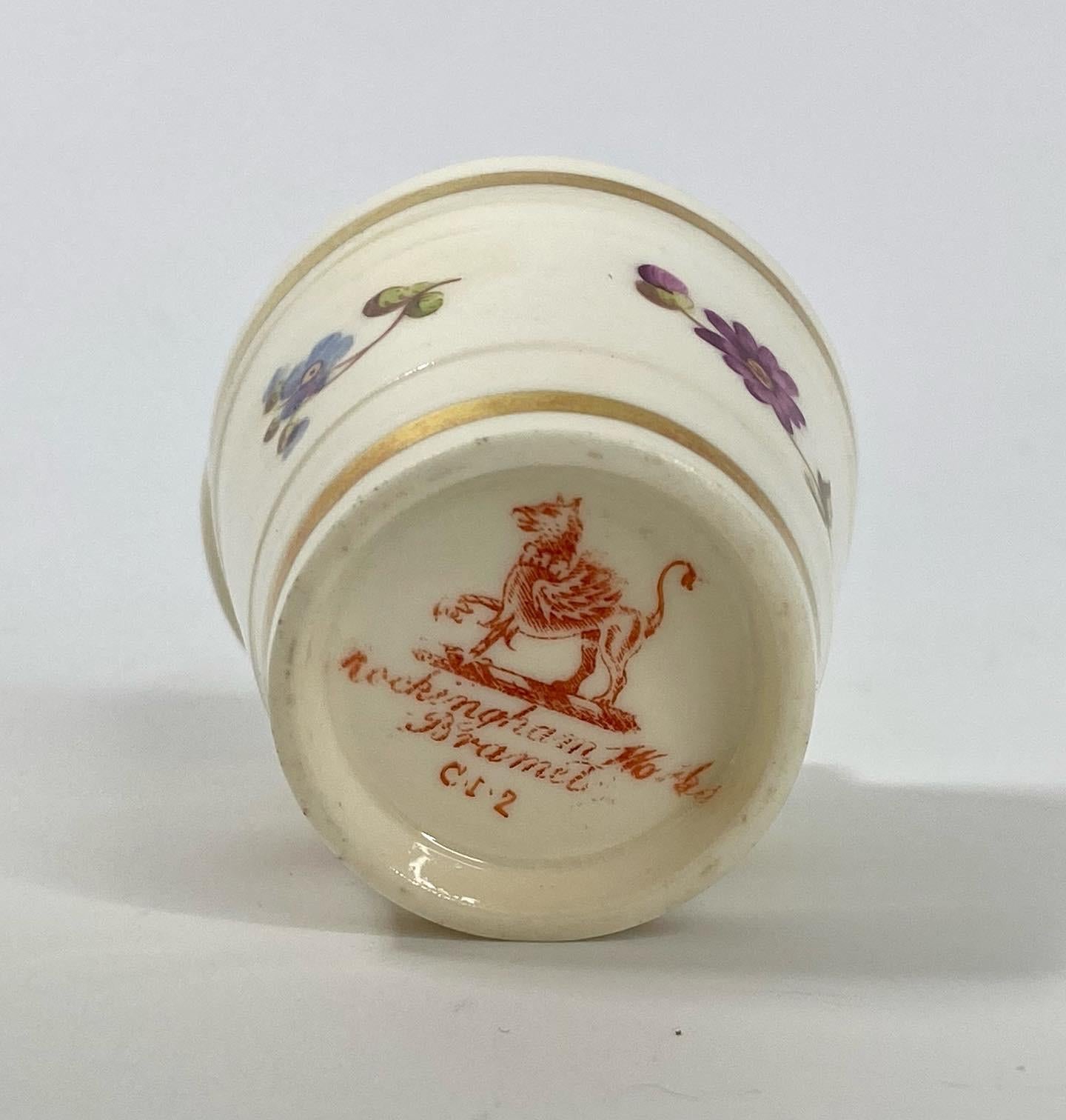 Fired Rockingham porcelain ‘Toy bucket’, 1826 - 1830.