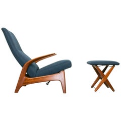 Rock n Rest Lounge Chair and Foot Stool by Gimson & Slater, circa 1960
