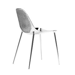 Rock'n Roll Chair in Chromed Aluminium or in Black with Pointed Nails