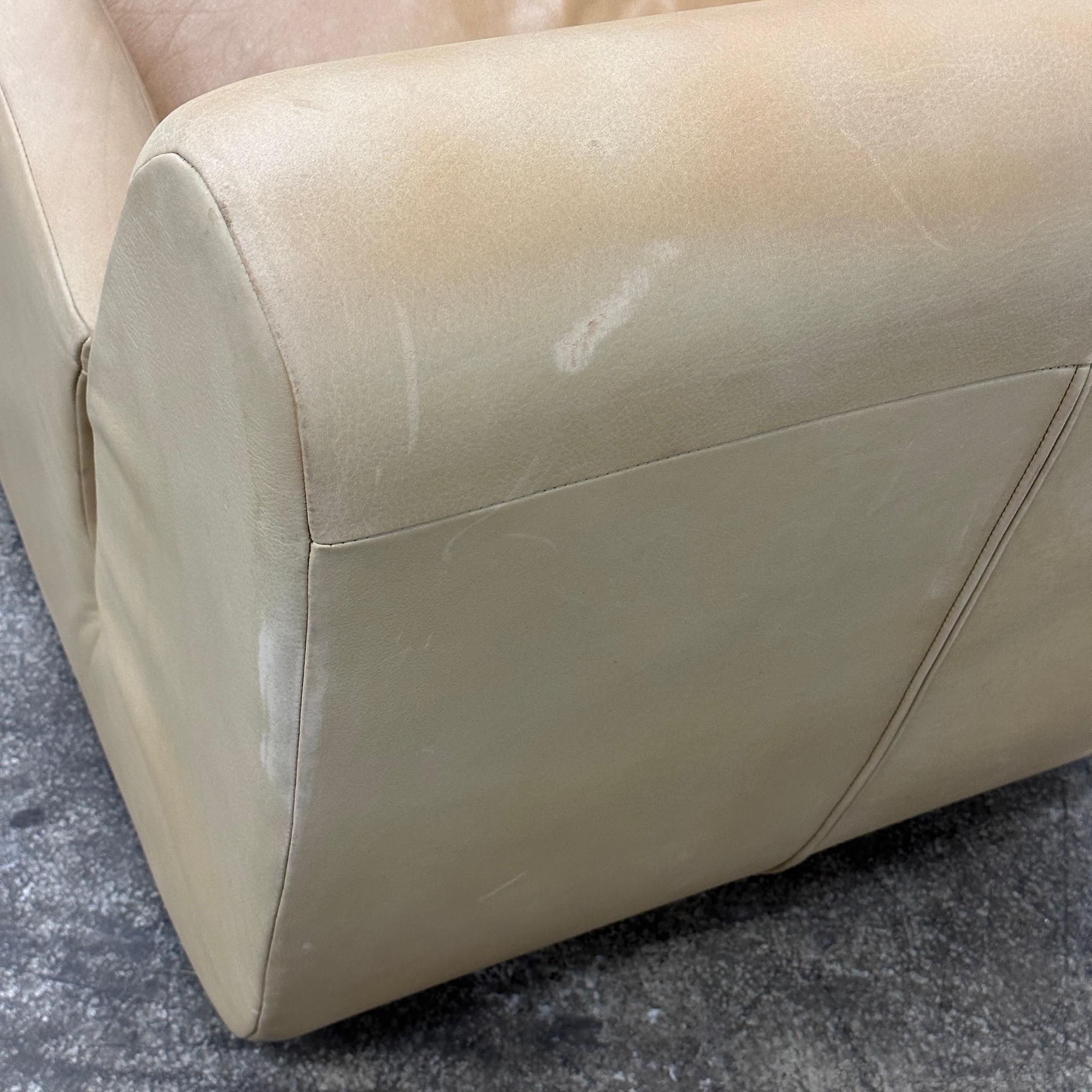 Rockstar Chair + Ottoman by Vladimir Kagan for American Leather For Sale 7