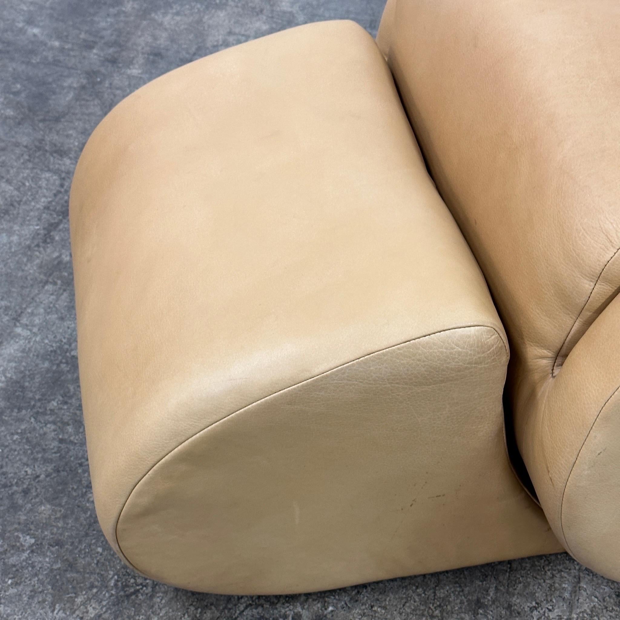 Post-Modern Rockstar Chair + Ottoman by Vladimir Kagan for American Leather For Sale