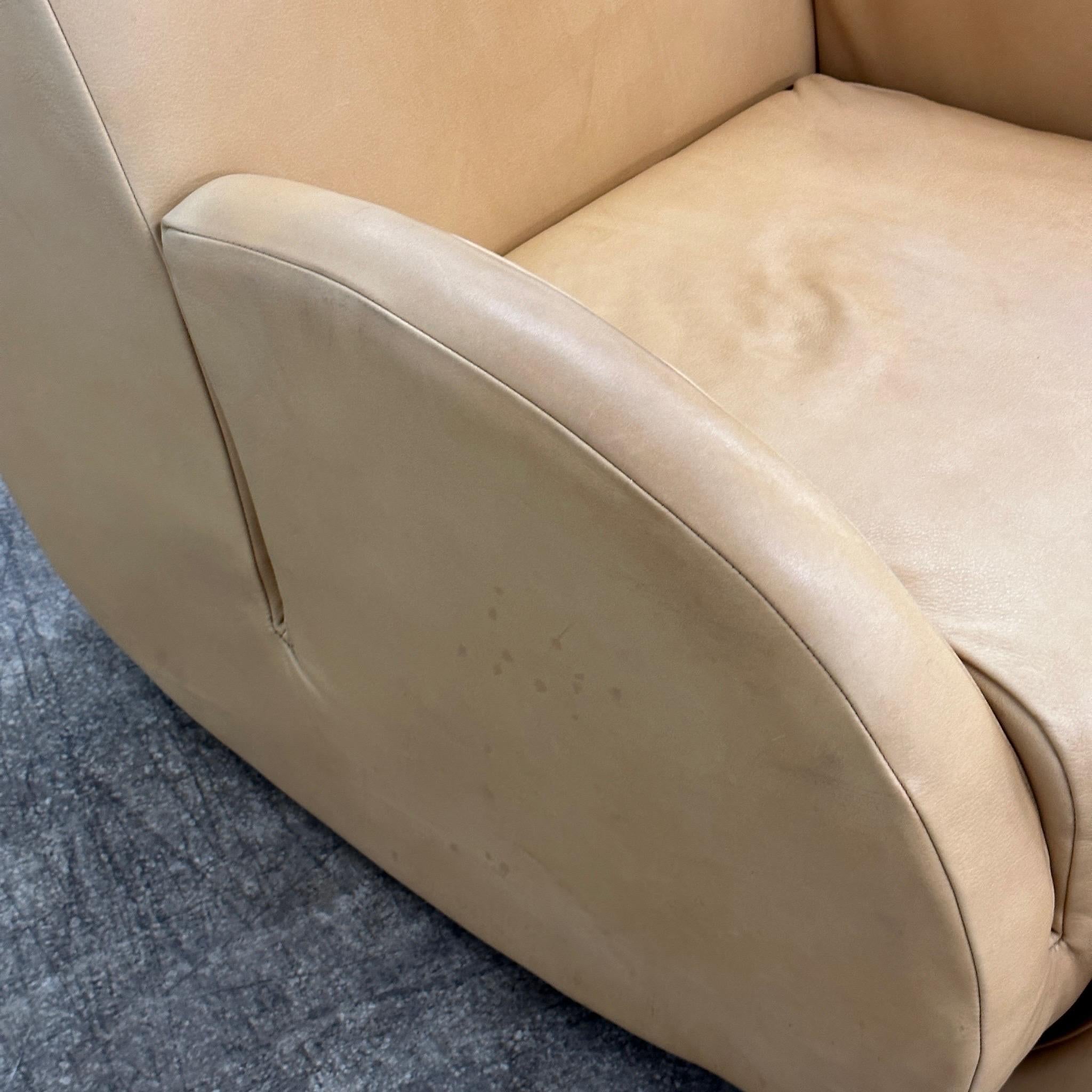Rockstar Chair + Ottoman by Vladimir Kagan for American Leather For Sale 2
