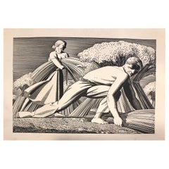 Rockwell Kent 1934 "Le temps des récoltes"