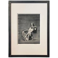 Rockwell Kent "Beowulf and Grendel's Mother", 1931, Metal Frame