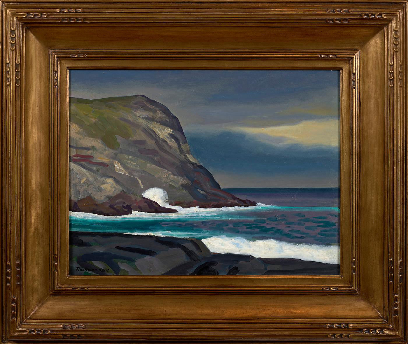 Schwarzkopf, Monhegan Island, Maine – Painting von Rockwell Kent