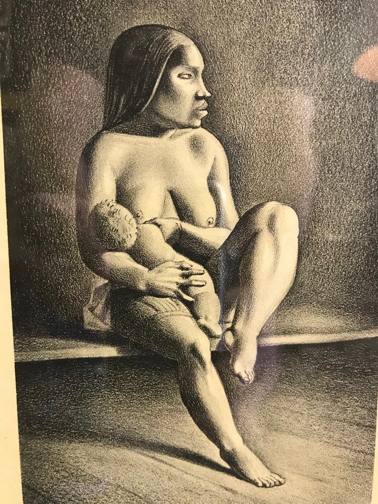 Mid-Century Modern Rockwell Kent Pencil Signed Lithograph 