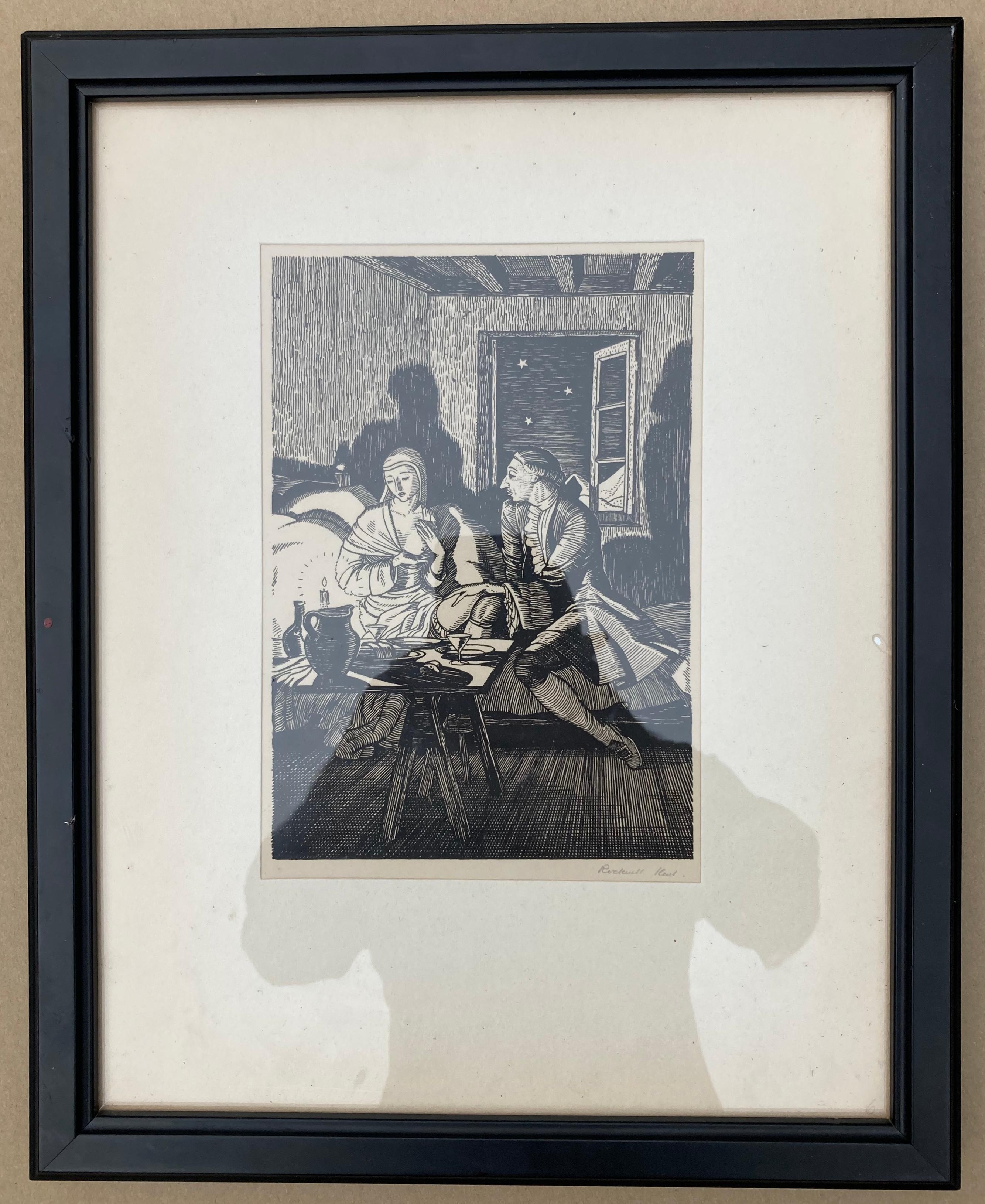CASANOVA - rare signed impression - American Modern Print by Rockwell Kent